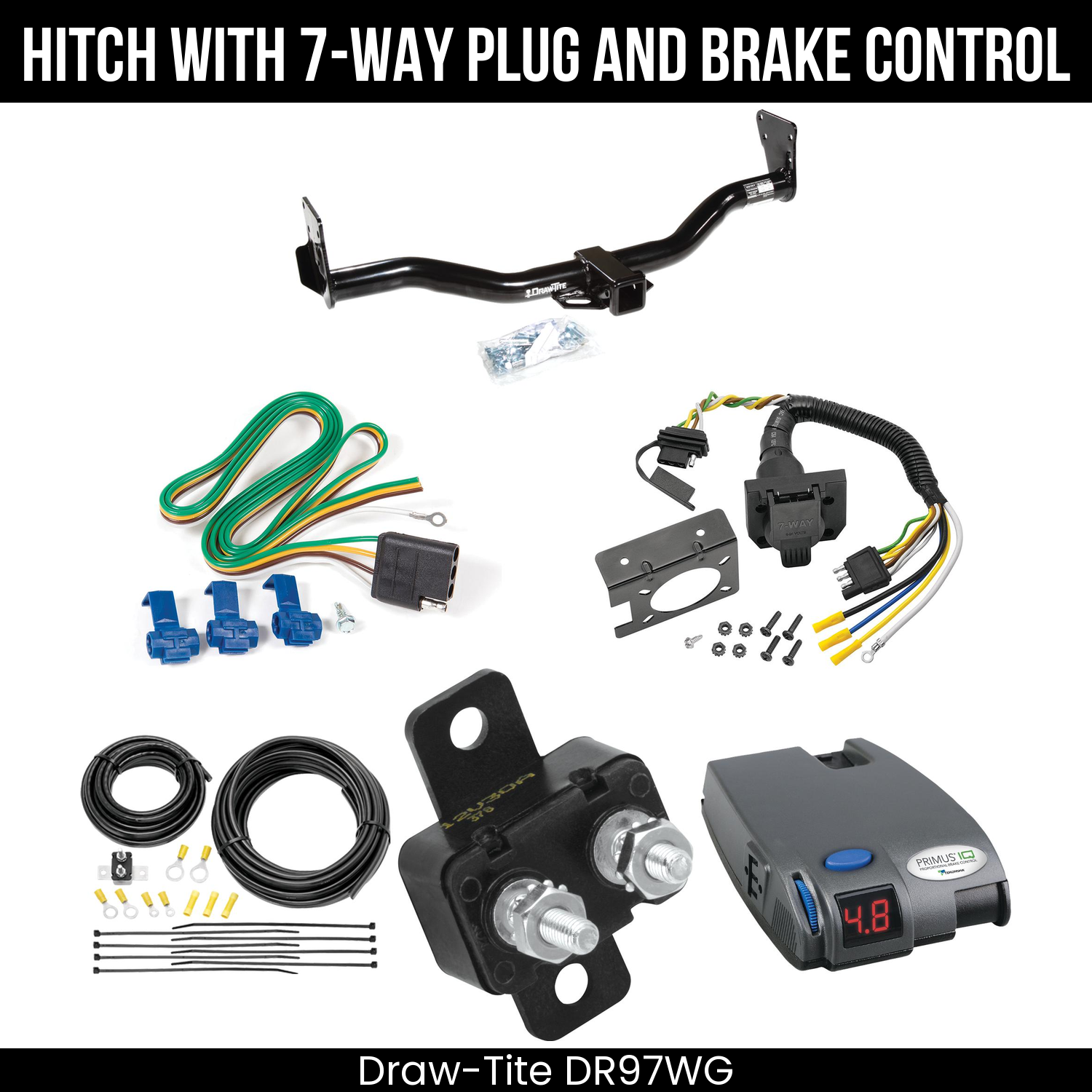 Trailer Hitch , 7-Way , Tekonsha Primus IQ Brake Control