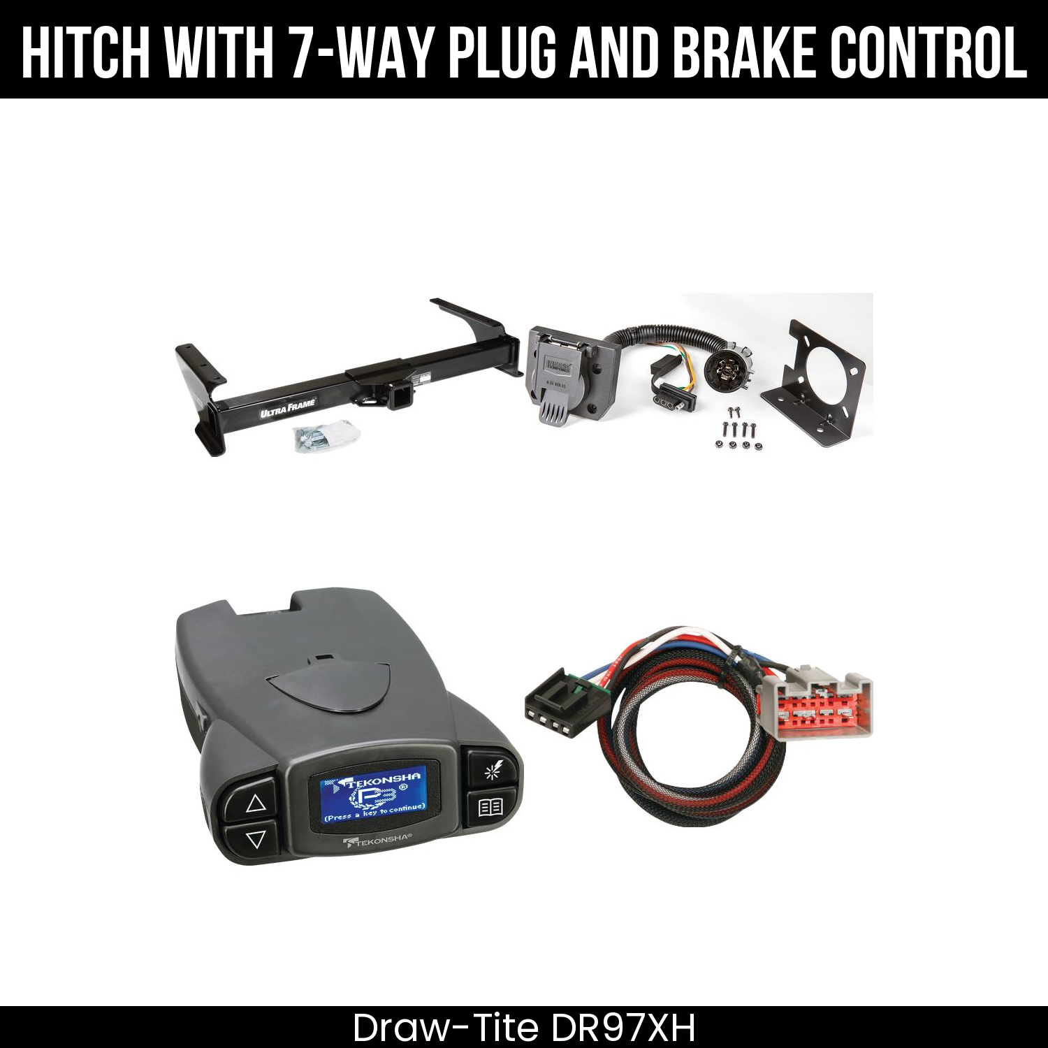 Trailer Hitch , 7-Way , Tekonsha Prodigy P3 Brake Control