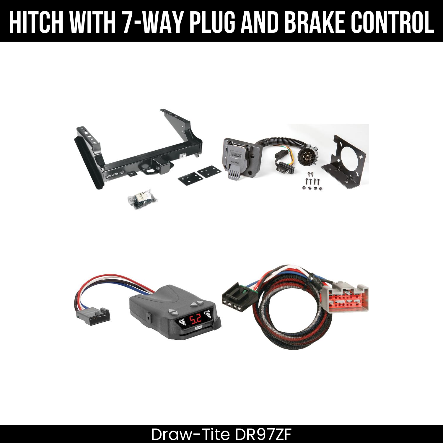 Trailer Hitch , 7-Way , Reese Brakeman IV Brake Control