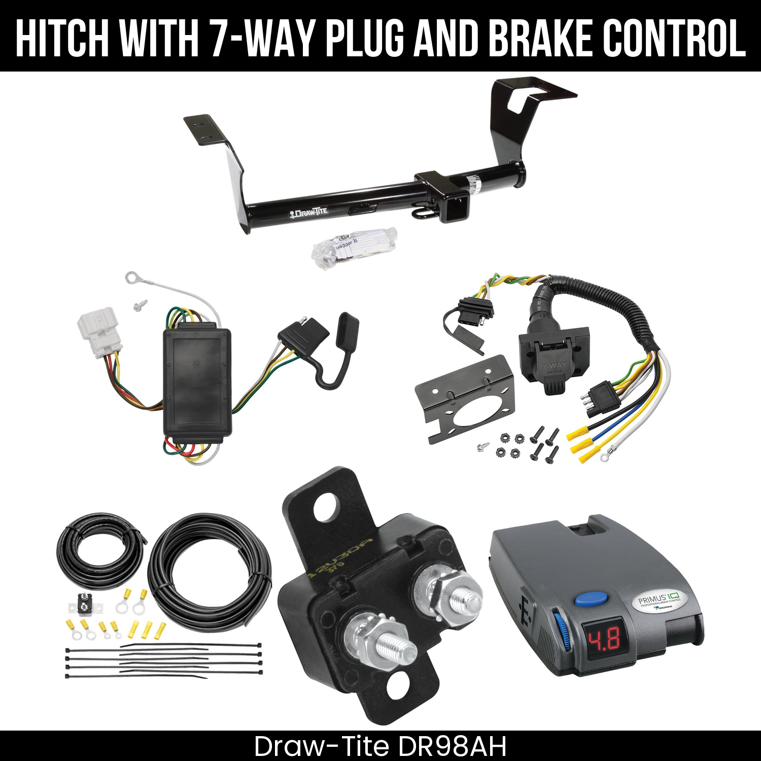 Trailer Hitch , 7-Way , Tekonsha Primus IQ Brake Control