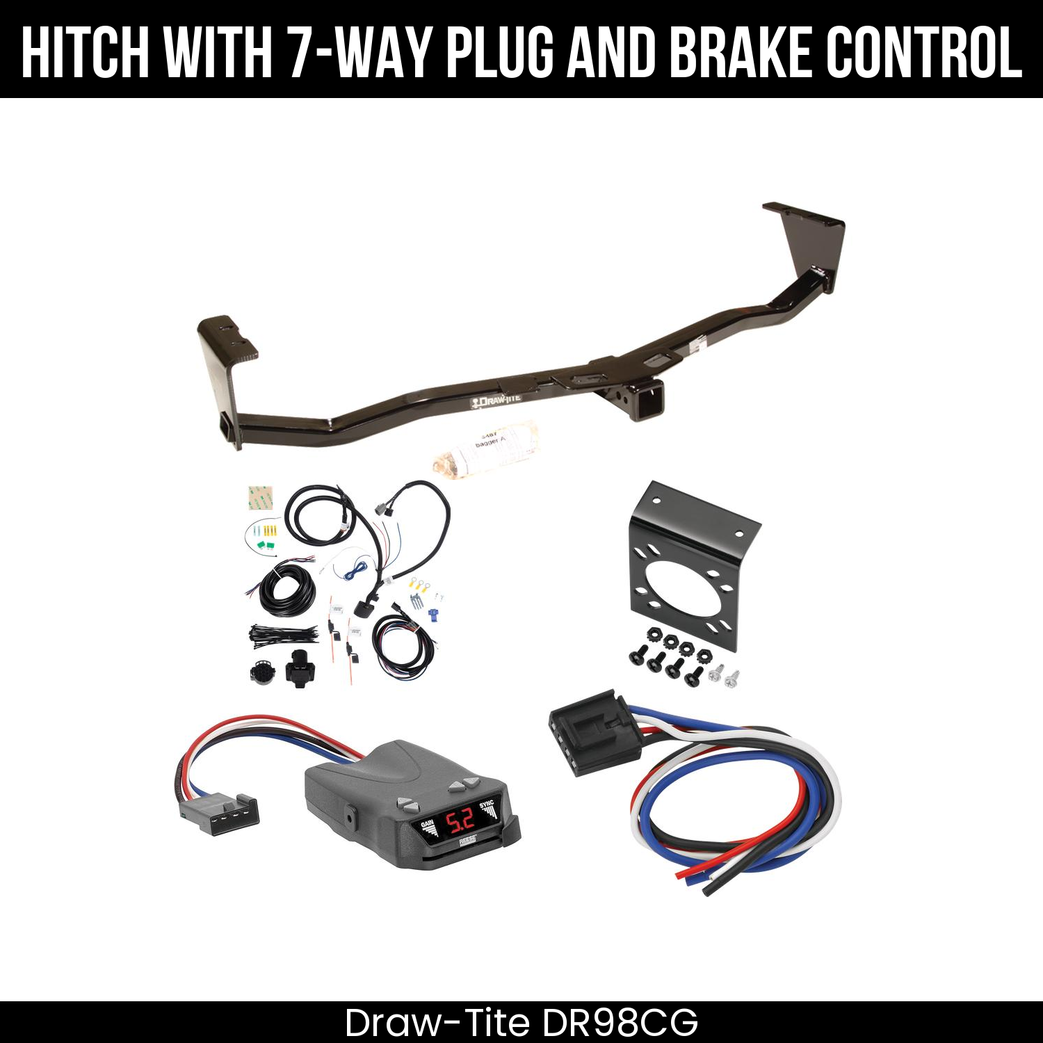 Trailer Hitch , 7-Way , Reese Brakeman IV Brake Control