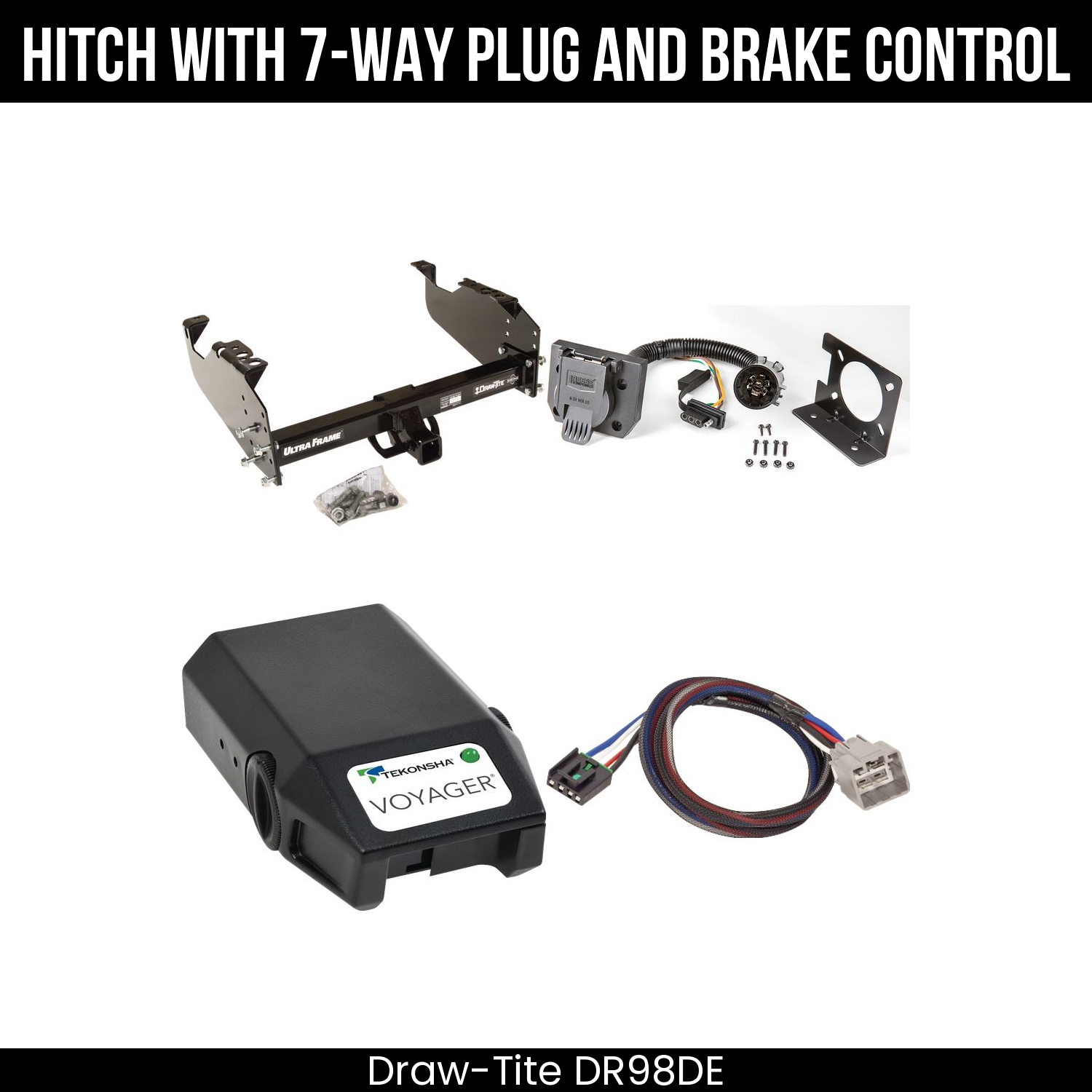 Trailer Hitch , 7-Way , Tekonsha Voyager Brake Control