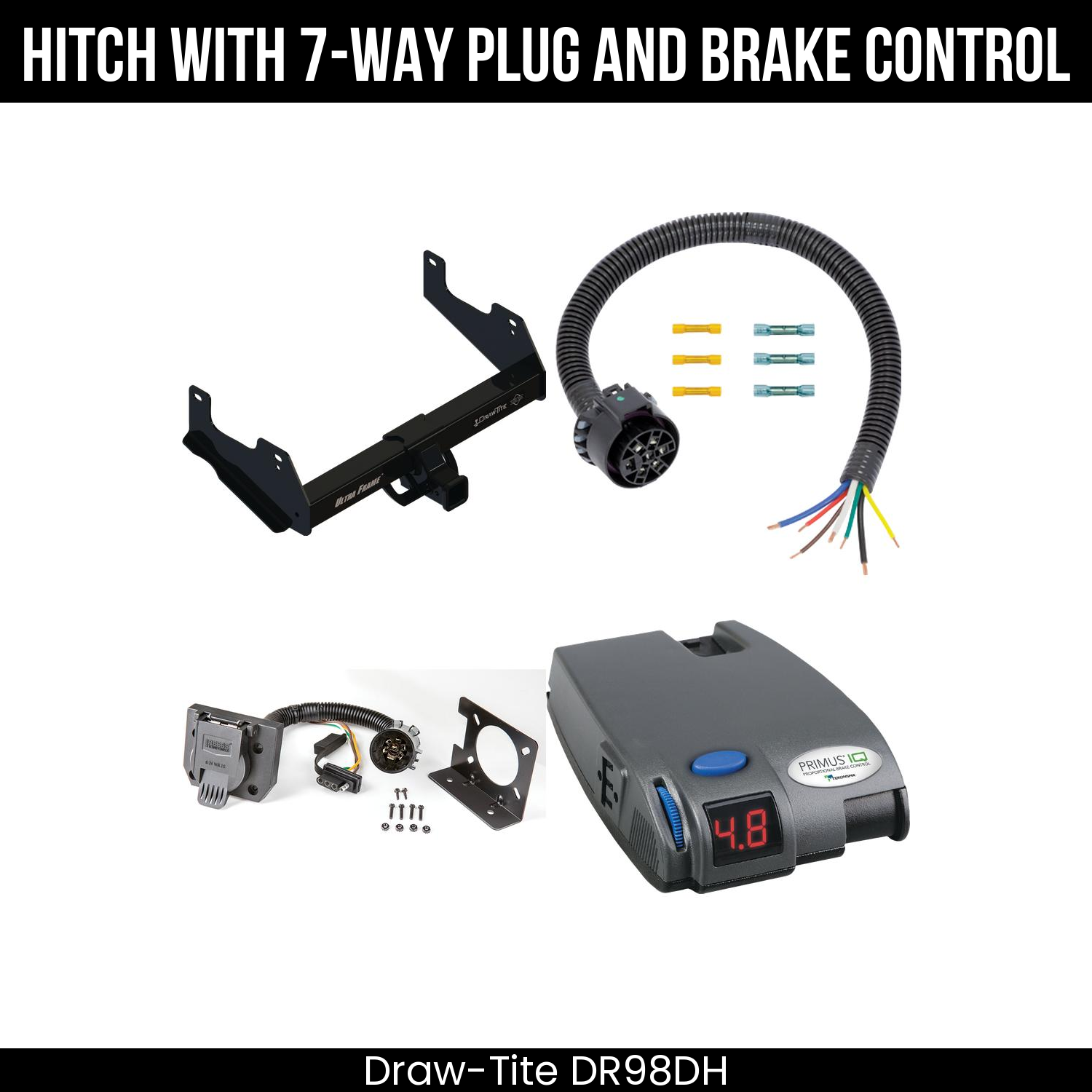 Trailer Hitch , 7-Way , Tekonsha Primus IQ Brake Control
