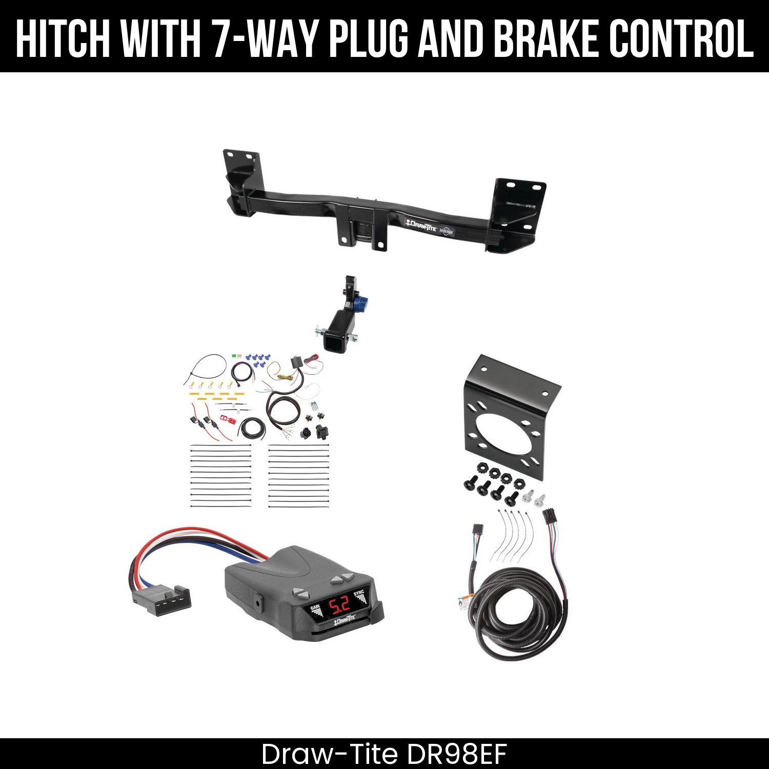 Trailer Hitch , 7-Way , Draw-Tite Activator IV Brake Control