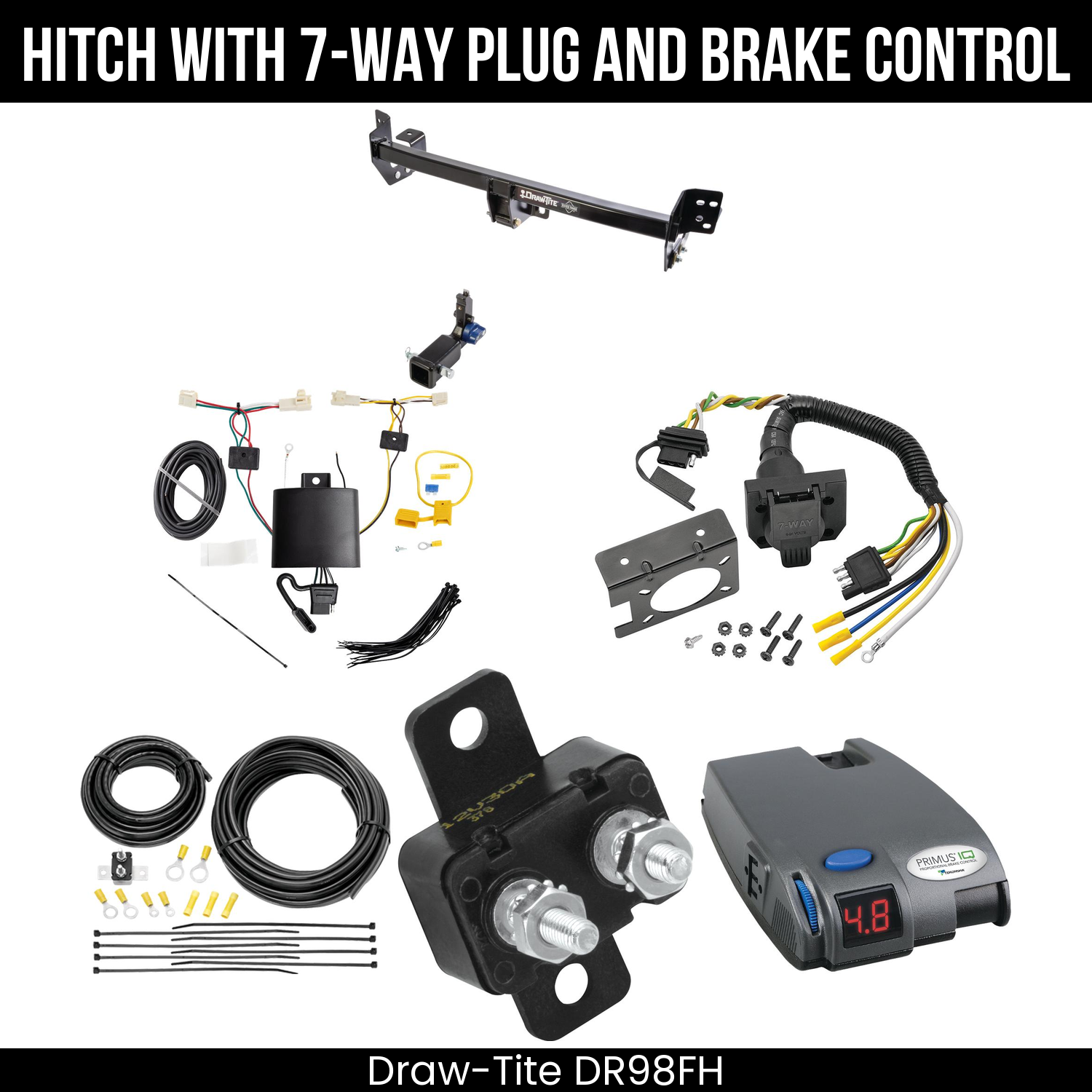 Trailer Hitch , 7-Way , Tekonsha Primus IQ Brake Control