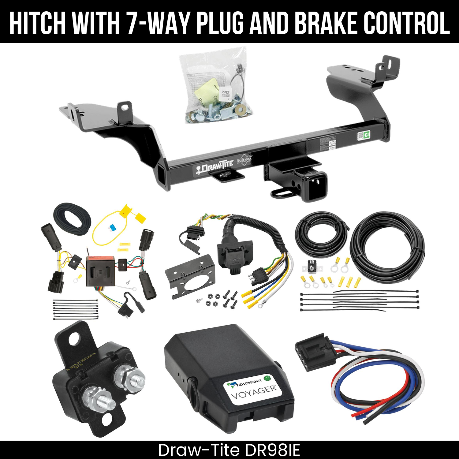 Trailer Hitch , 7-Way , Tekonsha Voyager Brake Control