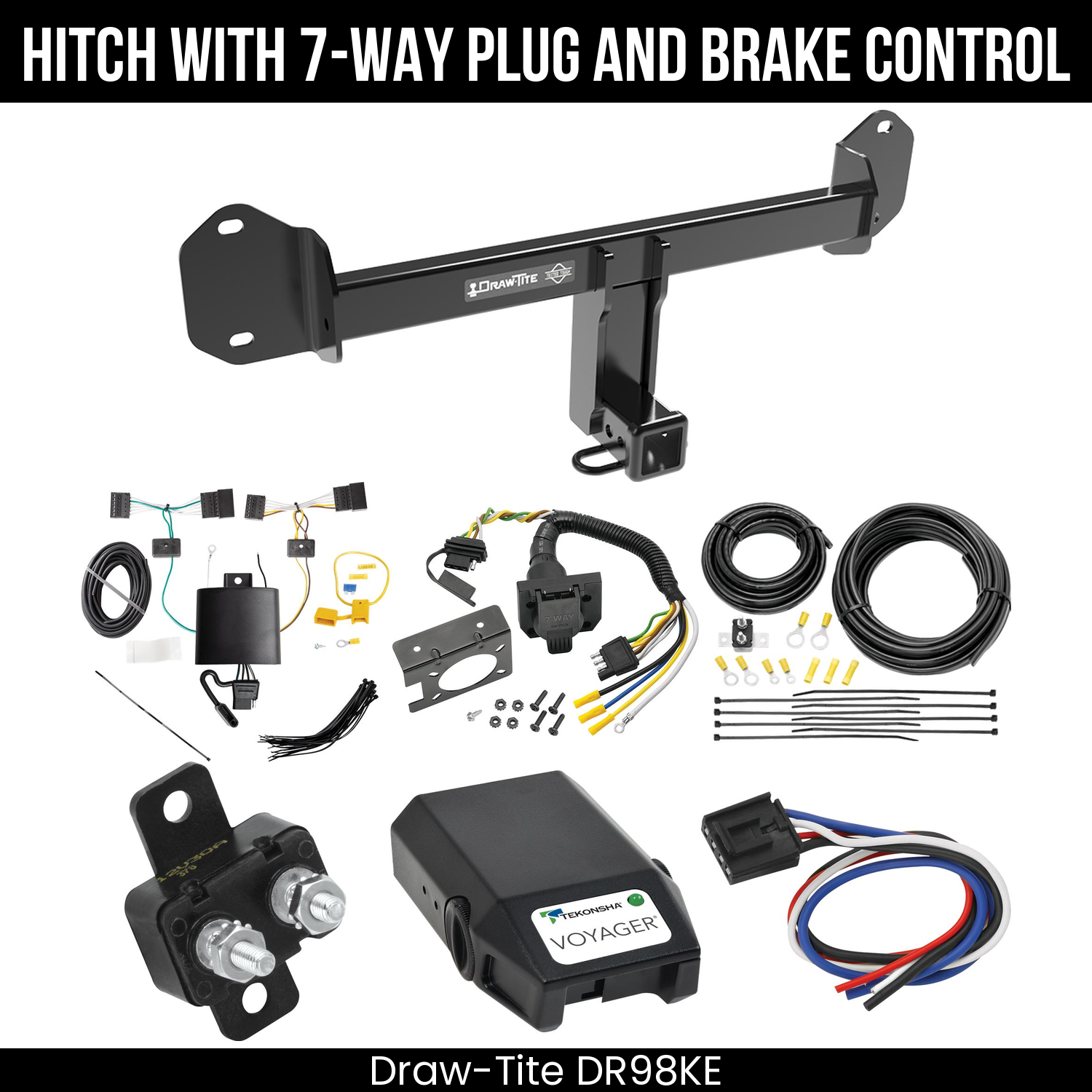 Trailer Hitch , 7-Way , Tekonsha Voyager Brake Control