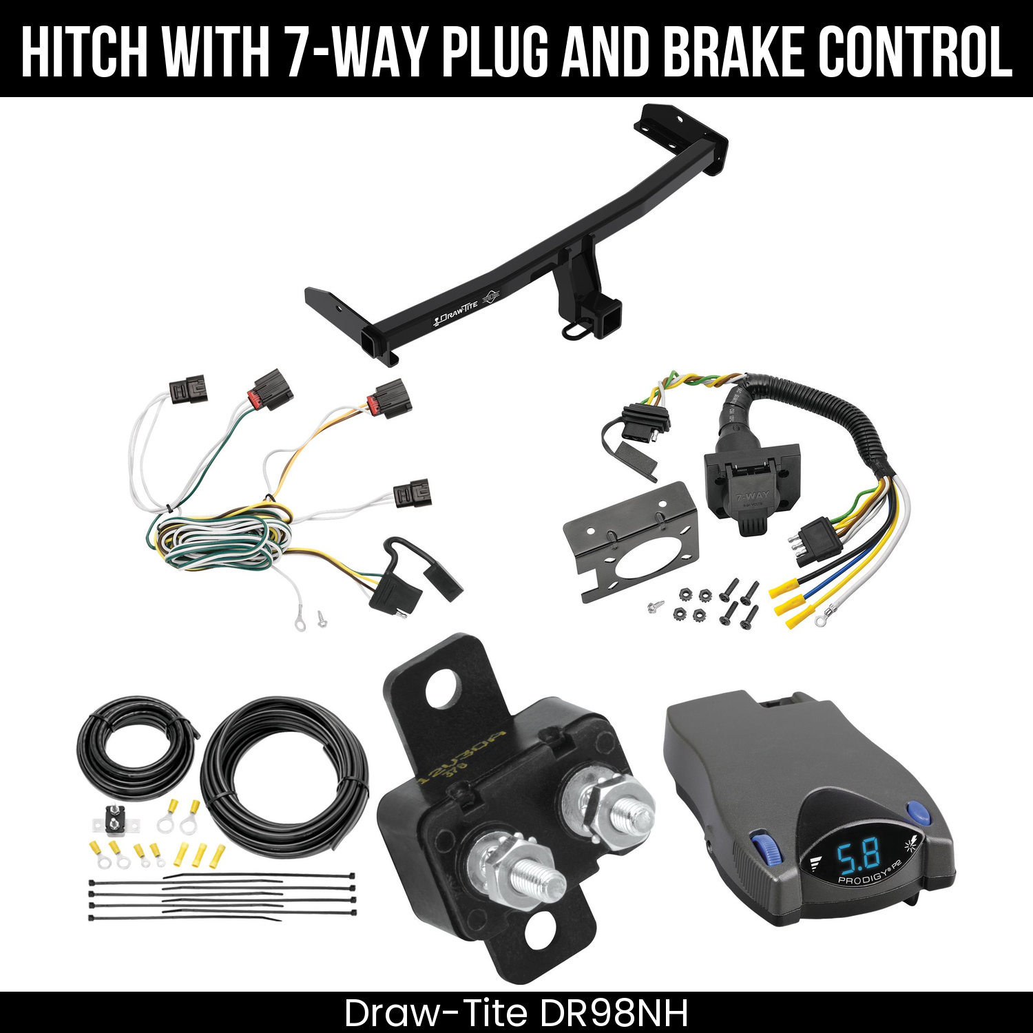 Trailer Hitch , 7-Way , Tekonsha Prodigy P2 Brake Control