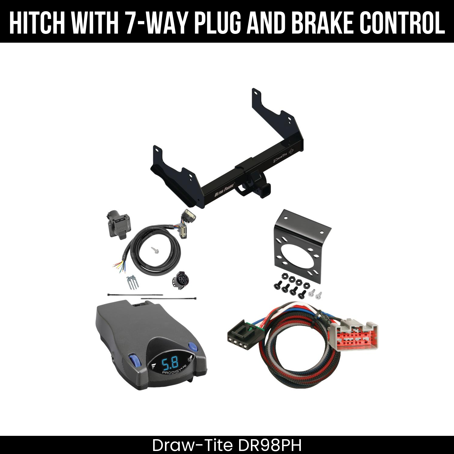Trailer Hitch , 7-Way , Tekonsha Prodigy P2 Brake Control