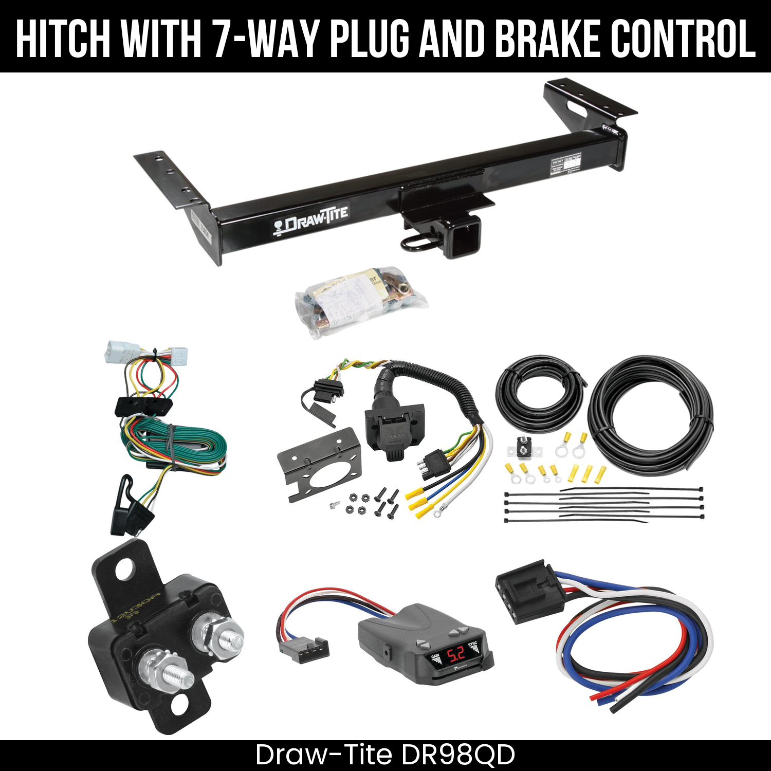 Trailer Hitch , 7-Way , Tekonsha Brakeman IV Brake Control