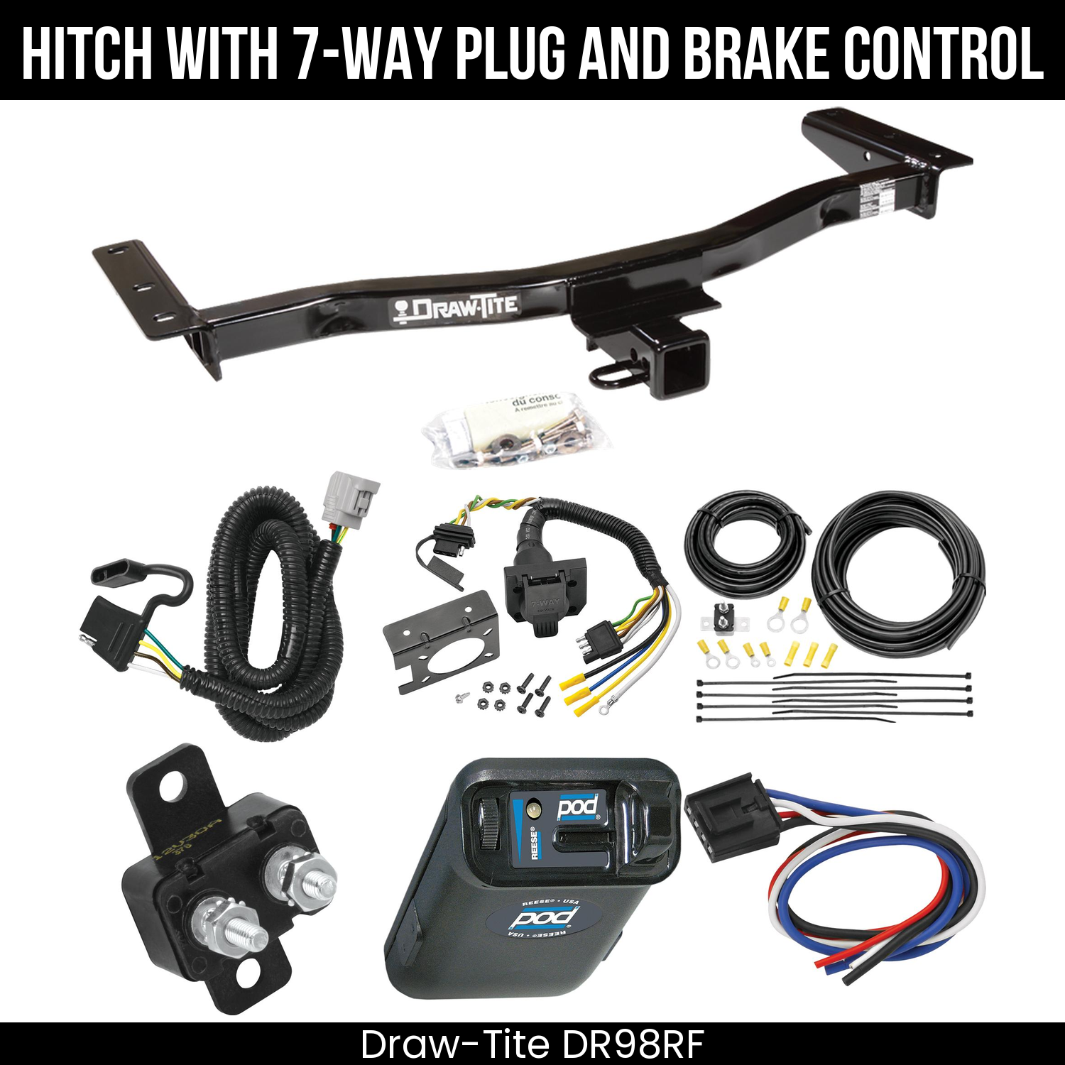 Trailer Hitch , 7-Way , Reese POD Brake Control