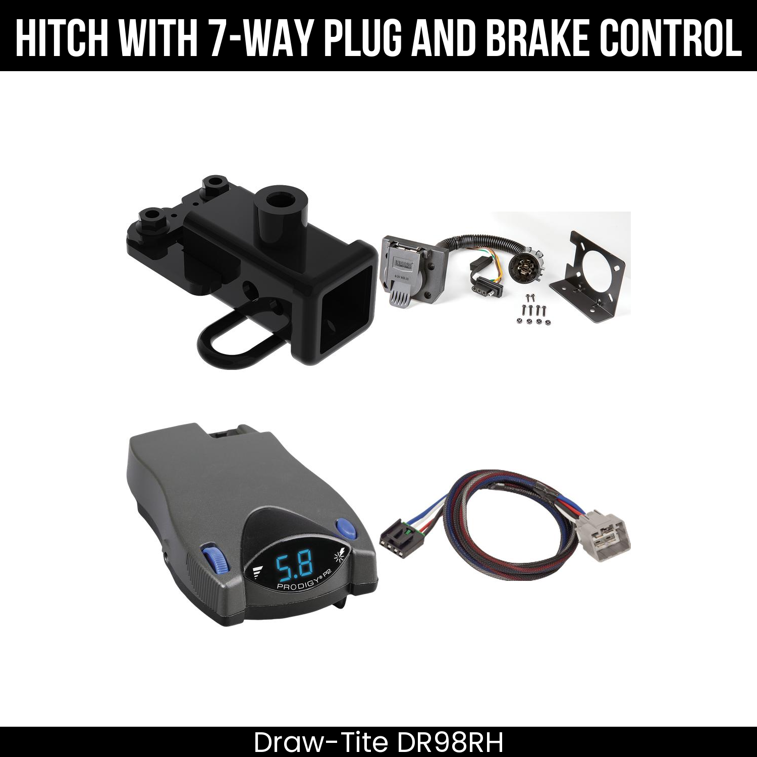 Trailer Hitch , 7-Way , Tekonsha Prodigy P2 Brake Control