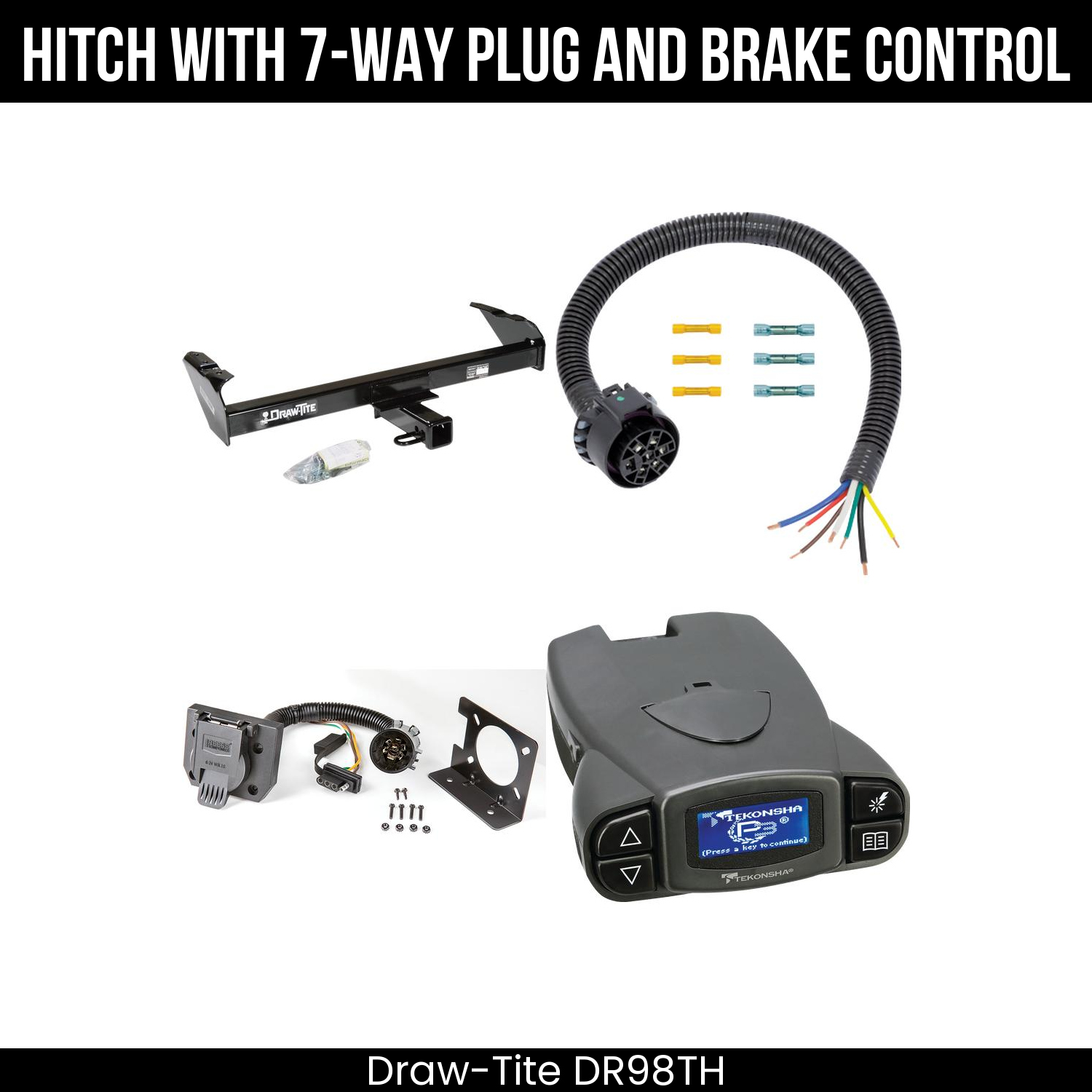 Trailer Hitch , 7-Way , Tekonsha Prodigy P3 Brake Control