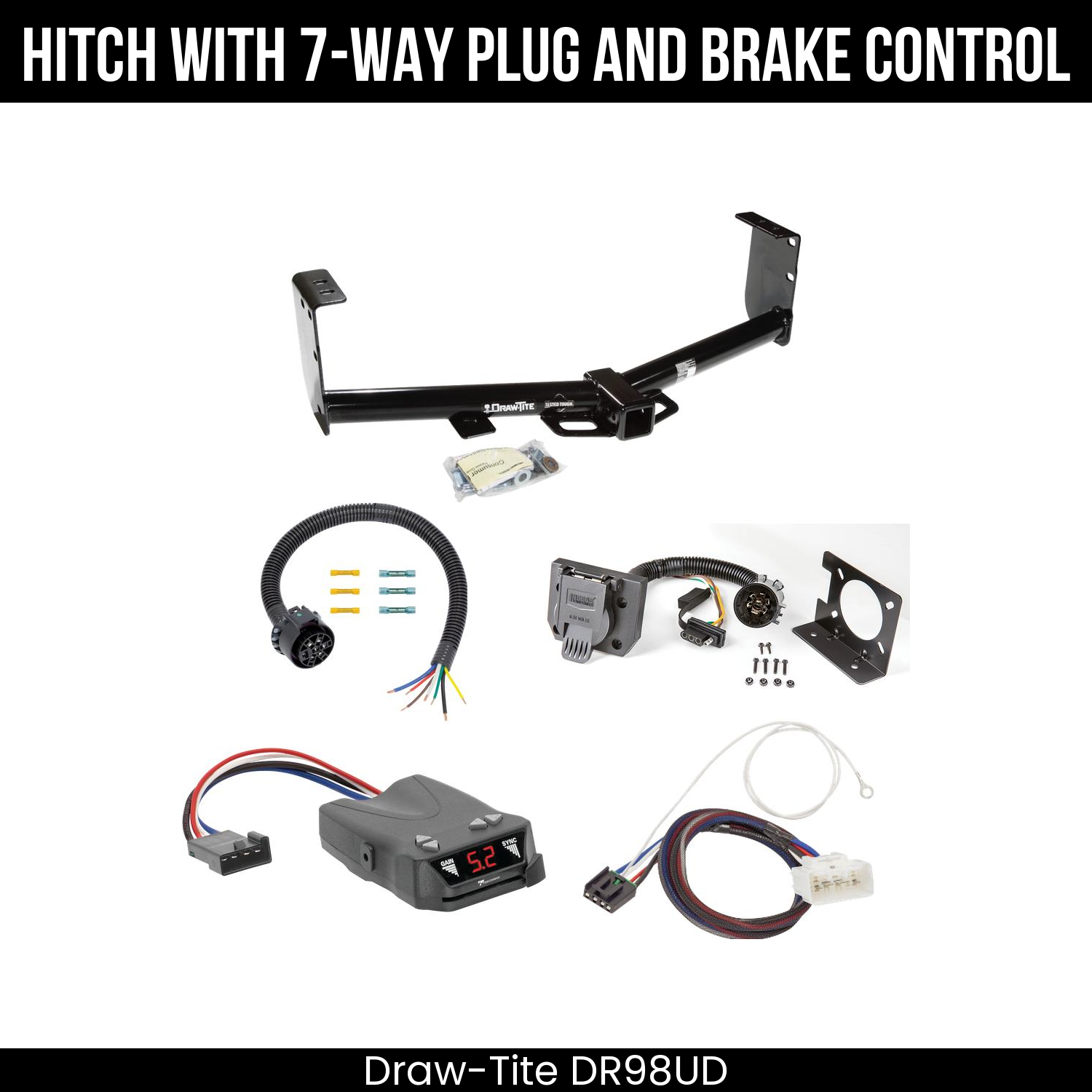 Trailer Hitch , 7-Way , Tekonsha Brakeman IV Brake Control