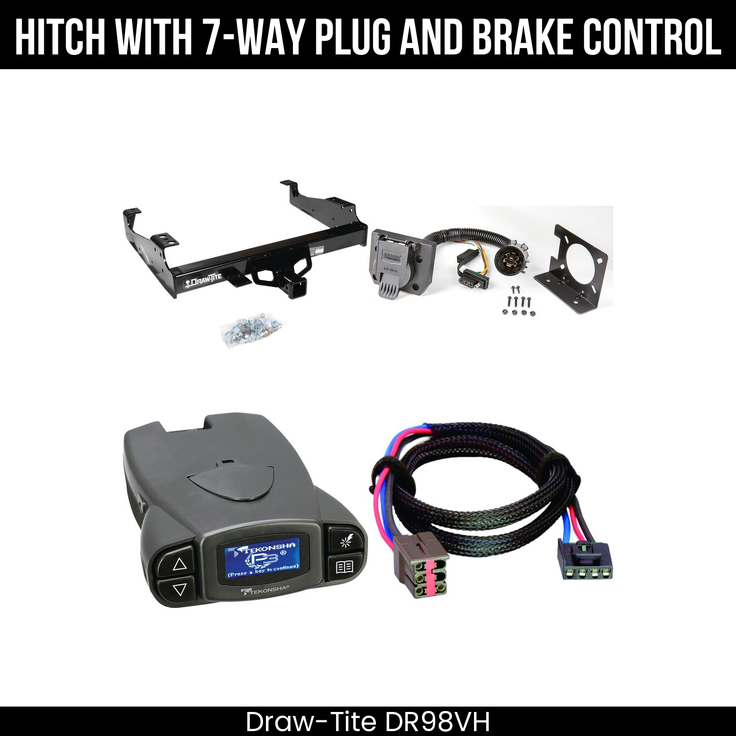 Trailer Hitch , 7-Way , Tekonsha Prodigy P3 Brake Control