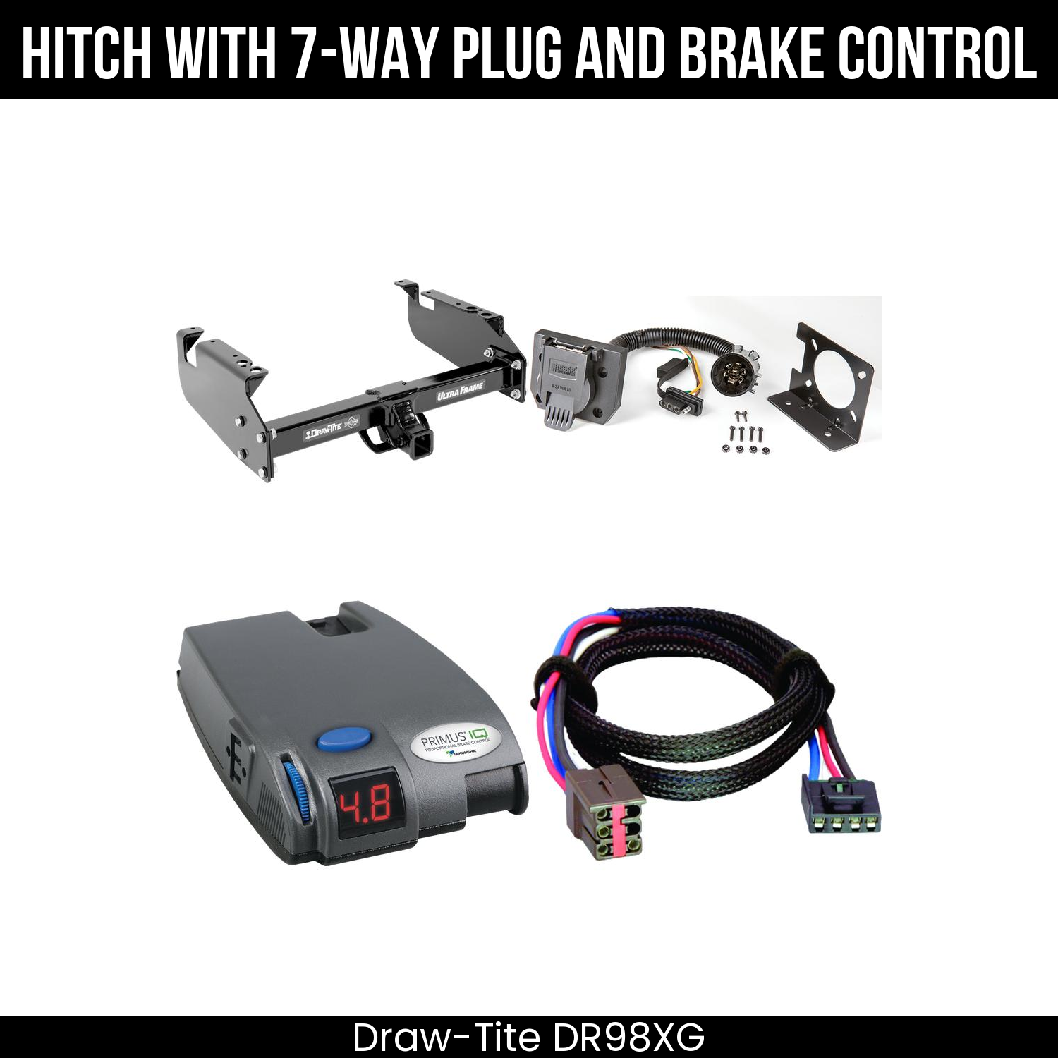 Trailer Hitch , 7-Way , Tekonsha Primus IQ Brake Control