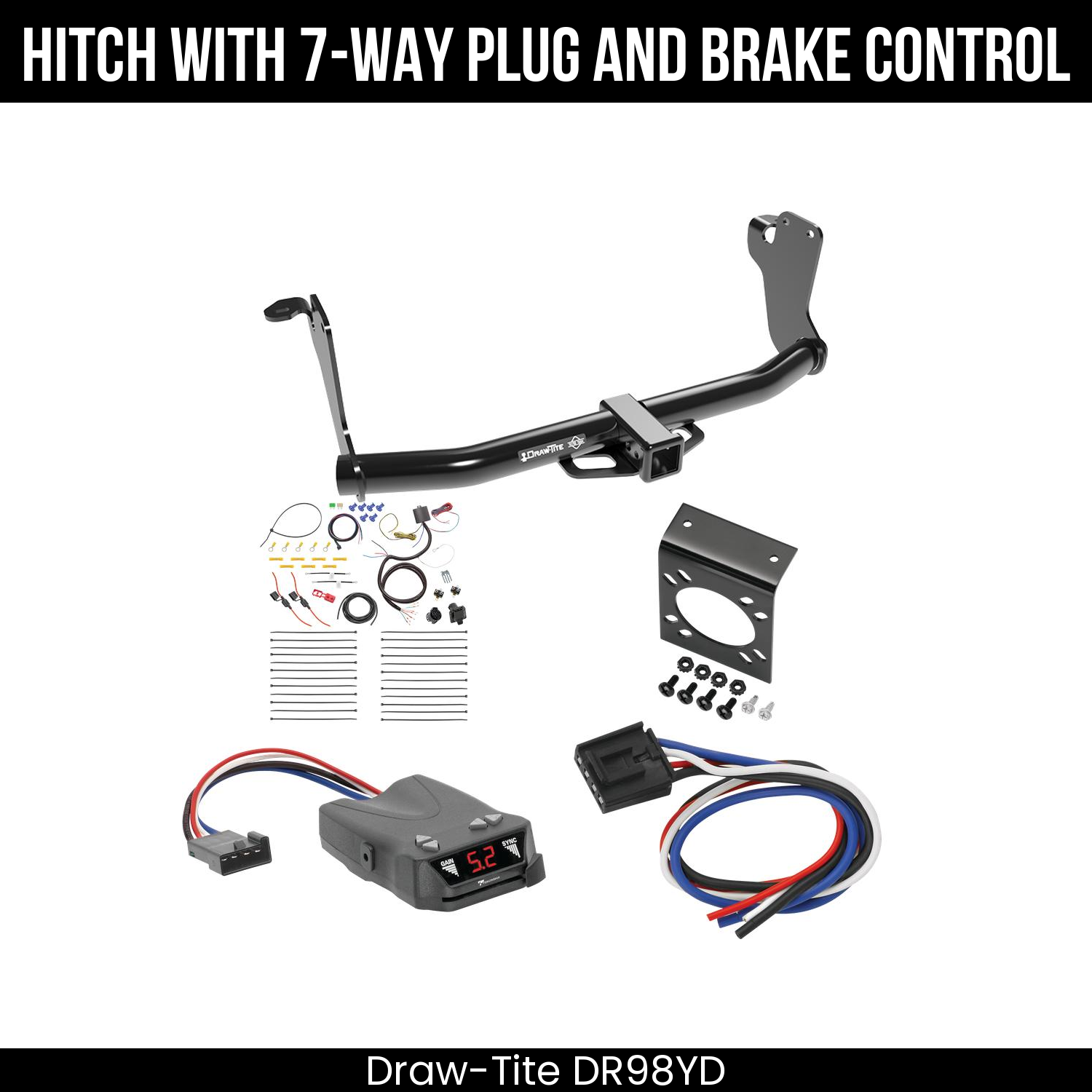 Trailer Hitch , 7-Way , Tekonsha Brakeman IV Brake Control