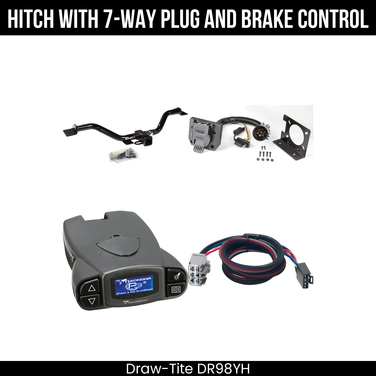 Trailer Hitch , 7-Way , Tekonsha Prodigy P3 Brake Control