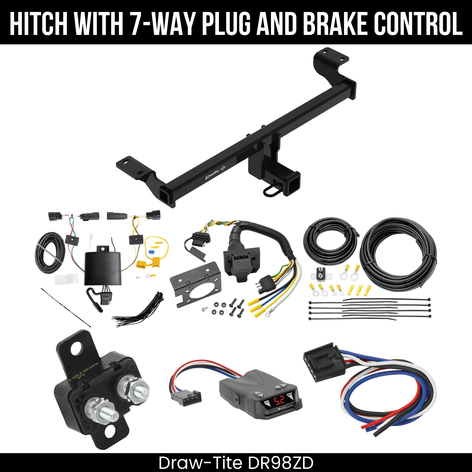 Trailer Hitch , 7-Way , Tekonsha Brakeman IV Brake Control