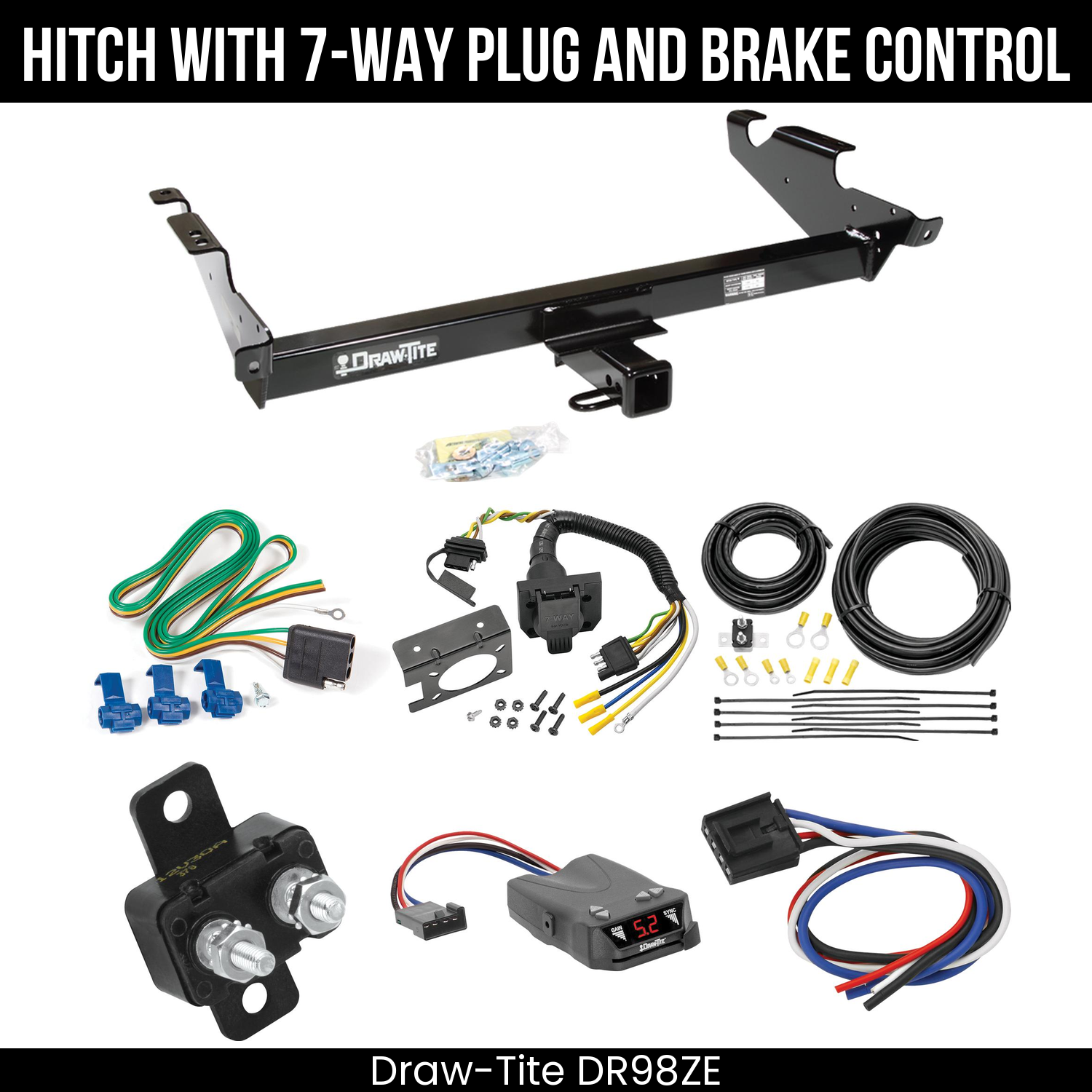 Trailer Hitch , 7-Way , Draw-Tite Activator IV Brake Control