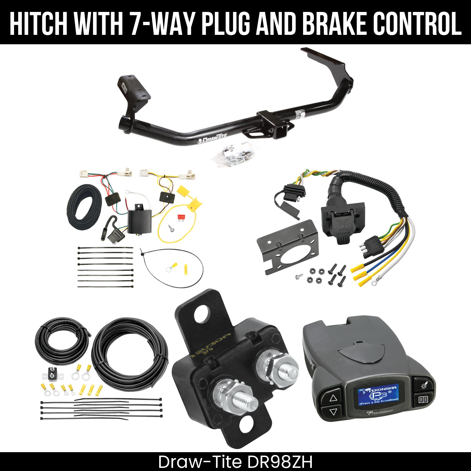 Trailer Hitch , 7-Way , Tekonsha Prodigy P3 Brake Control