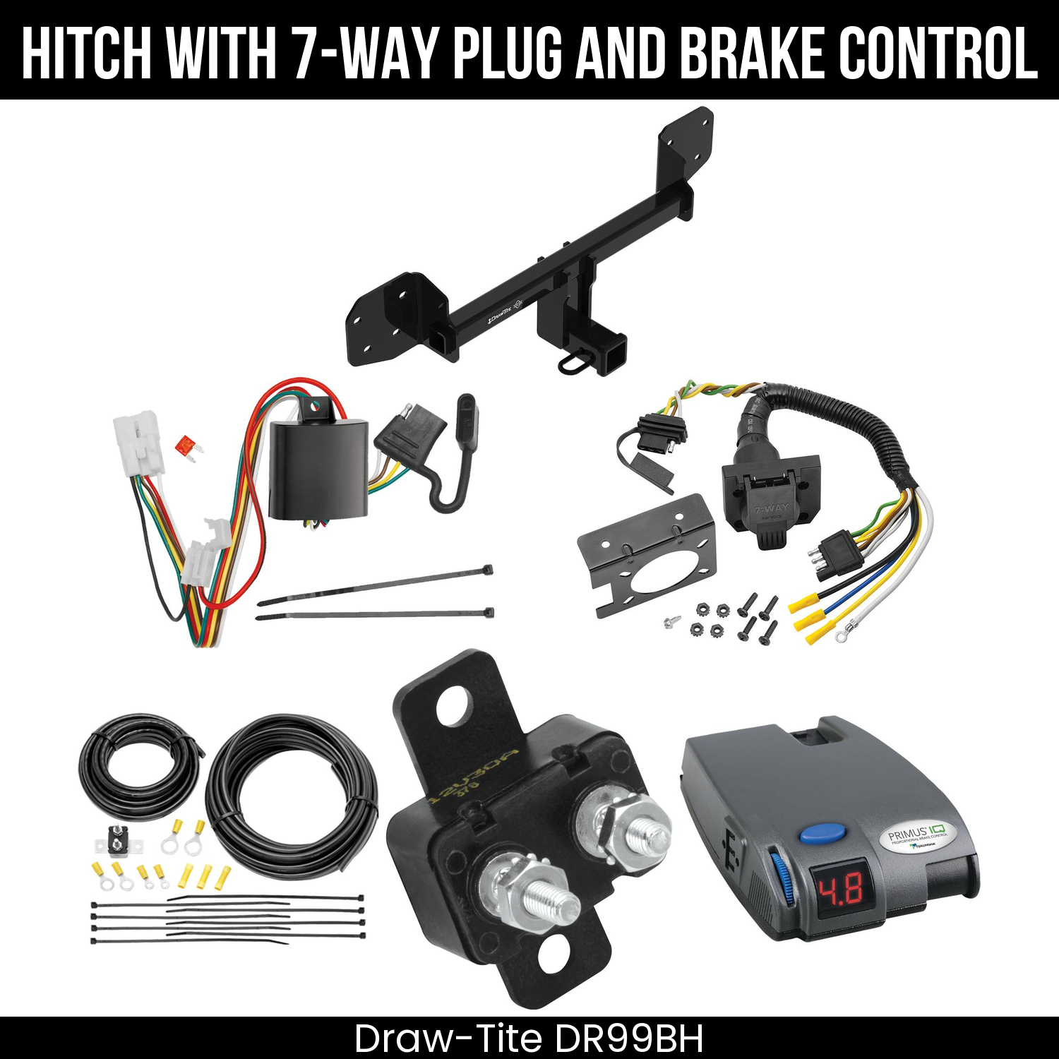 Trailer Hitch , 7-Way , Tekonsha Primus IQ Brake Control