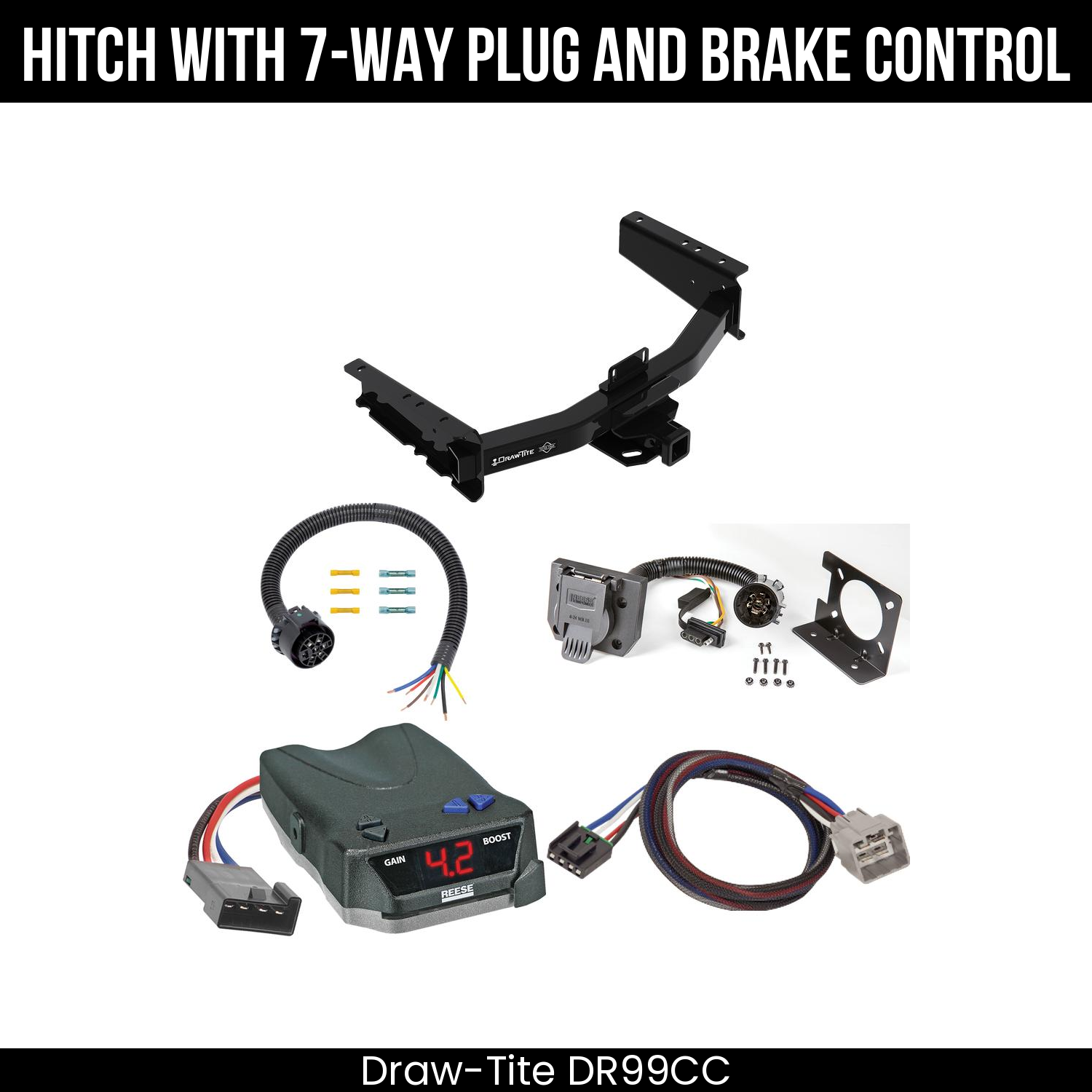 Trailer Hitch , 7-Way , Reese Brake EVN Control
