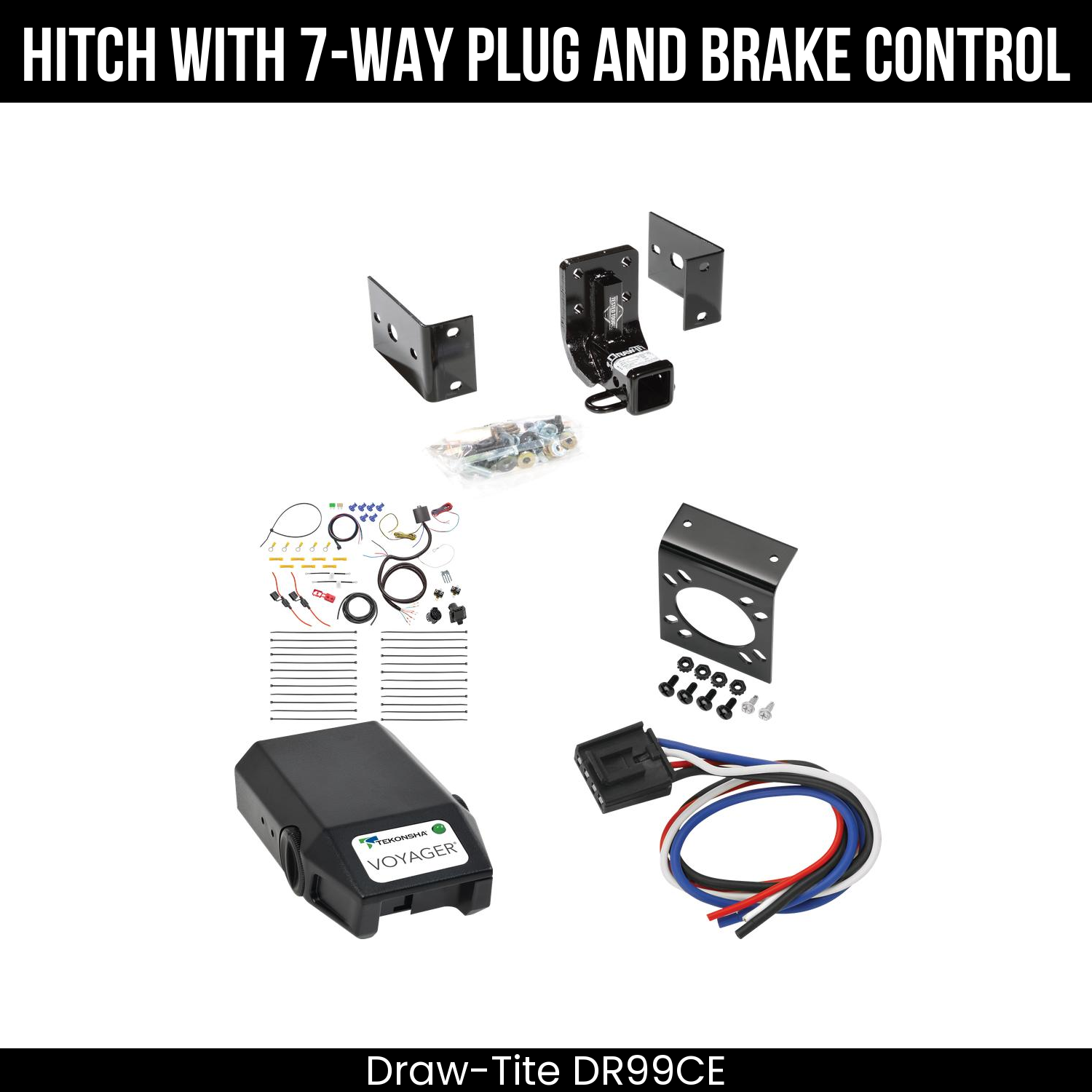Trailer Hitch , 7-Way , Tekonsha Voyager Brake Control