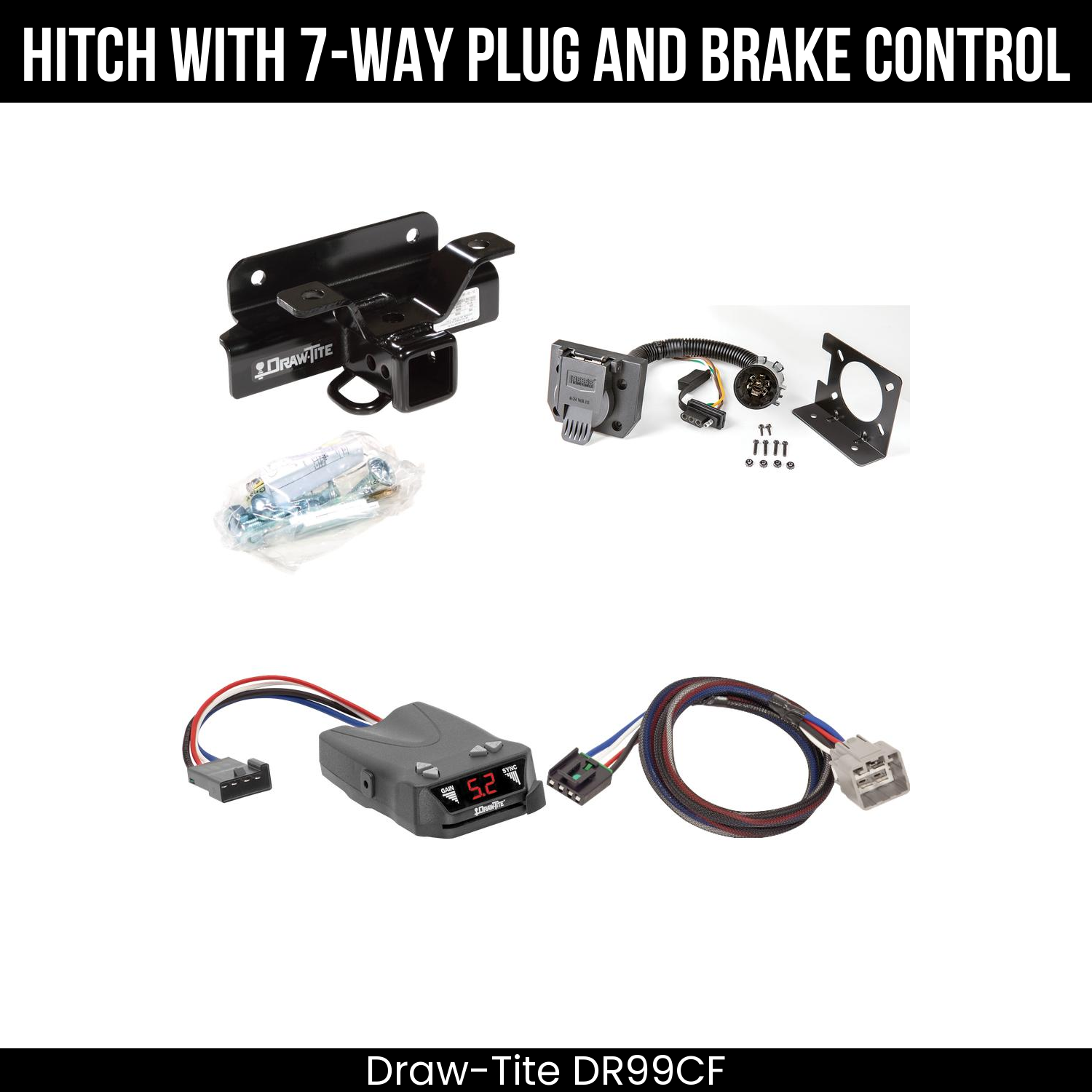 Trailer Hitch , 7-Way , Draw-Tite Activator IV Brake Control