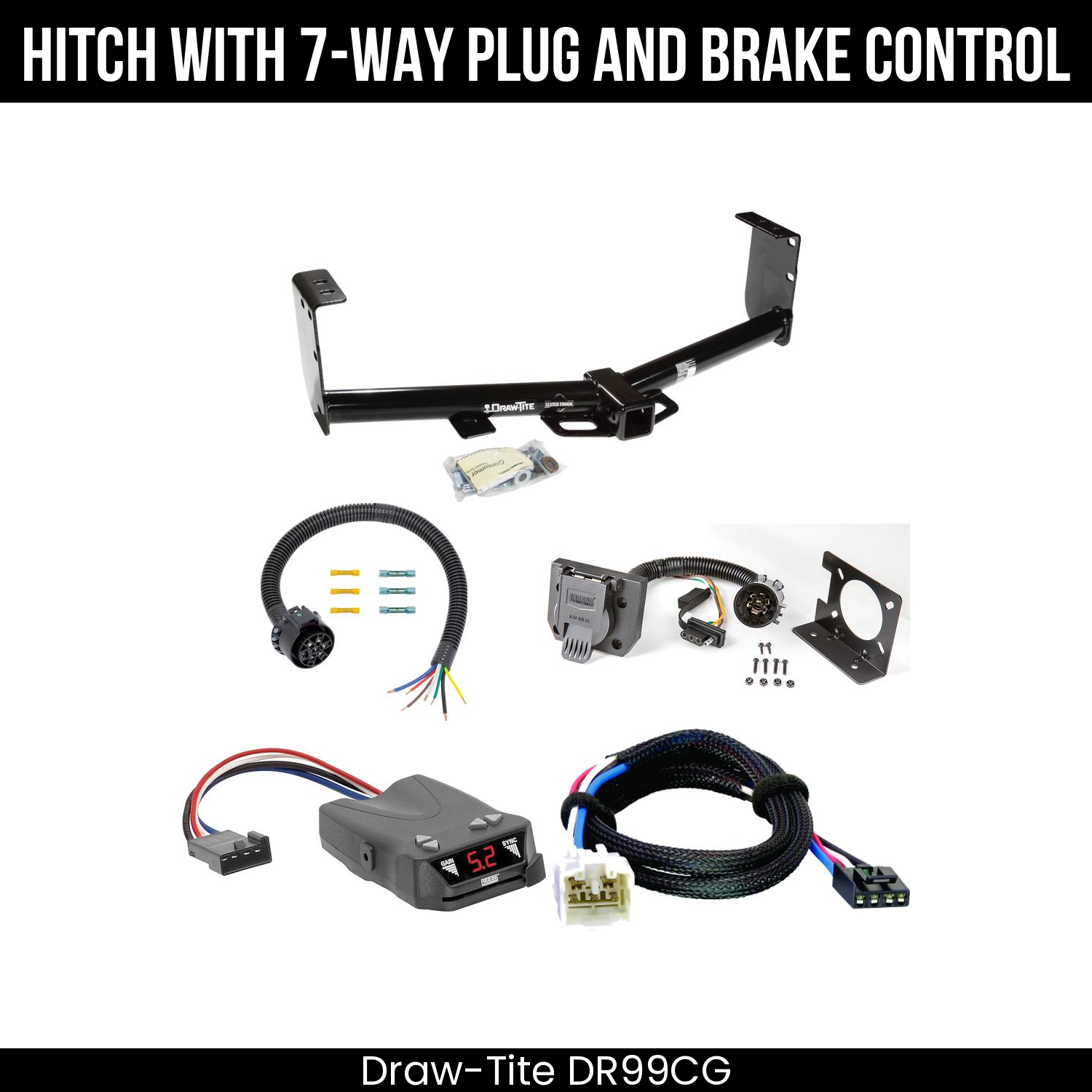 Trailer Hitch , 7-Way , Reese Brakeman IV Brake Control