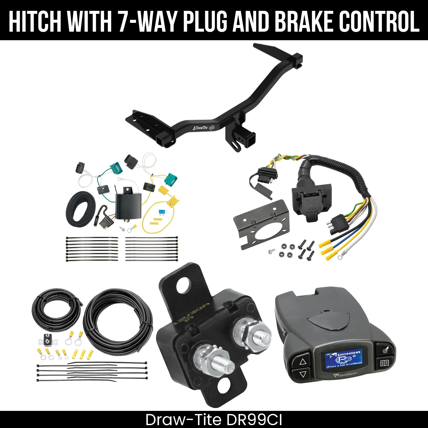 Trailer Hitch , 7-Way , Tekonsha Prodigy P3 Brake Control