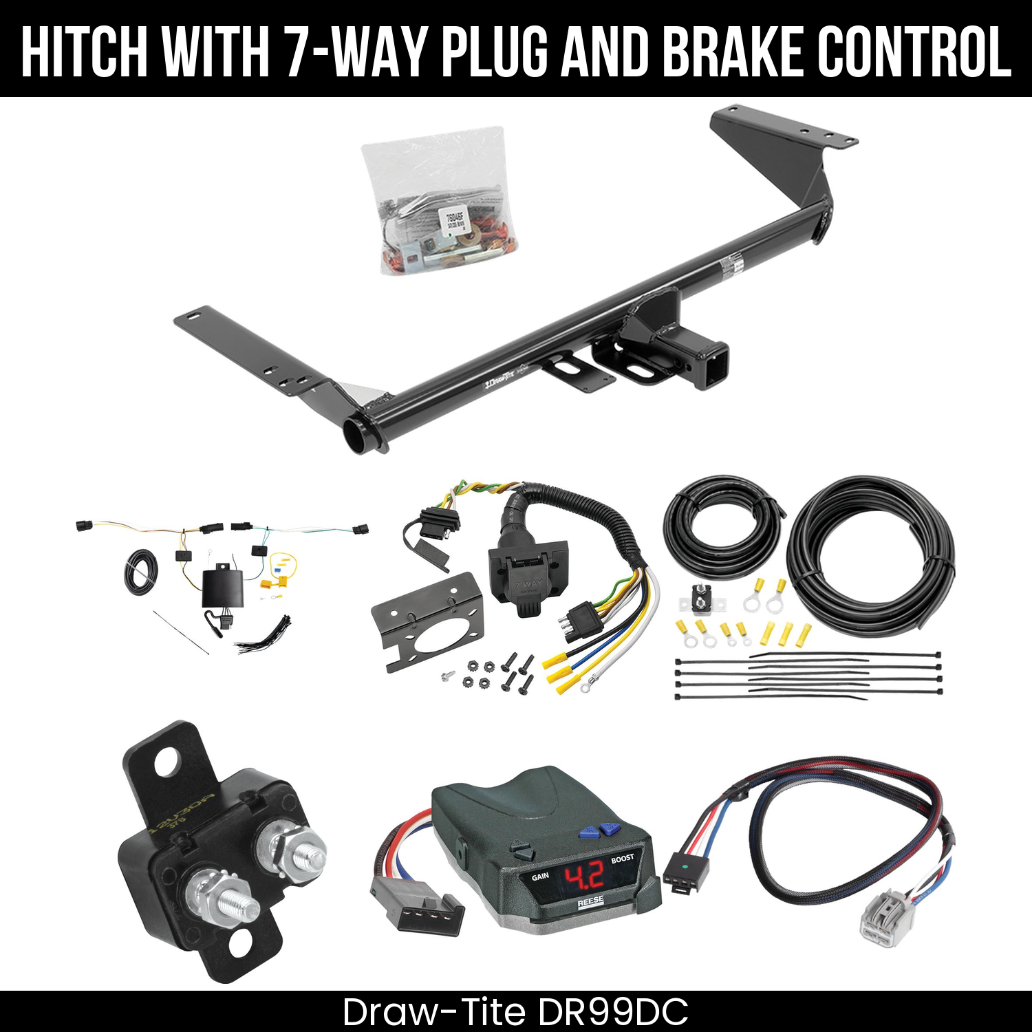 Trailer Hitch , 7-Way , Reese Brake EVN Control