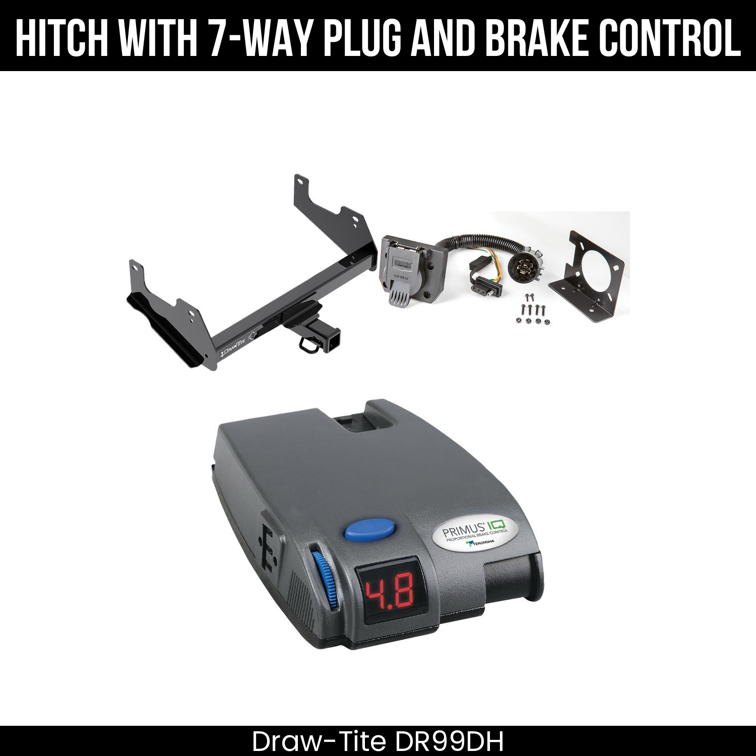 Trailer Hitch , 7-Way , Tekonsha Primus IQ Brake Control