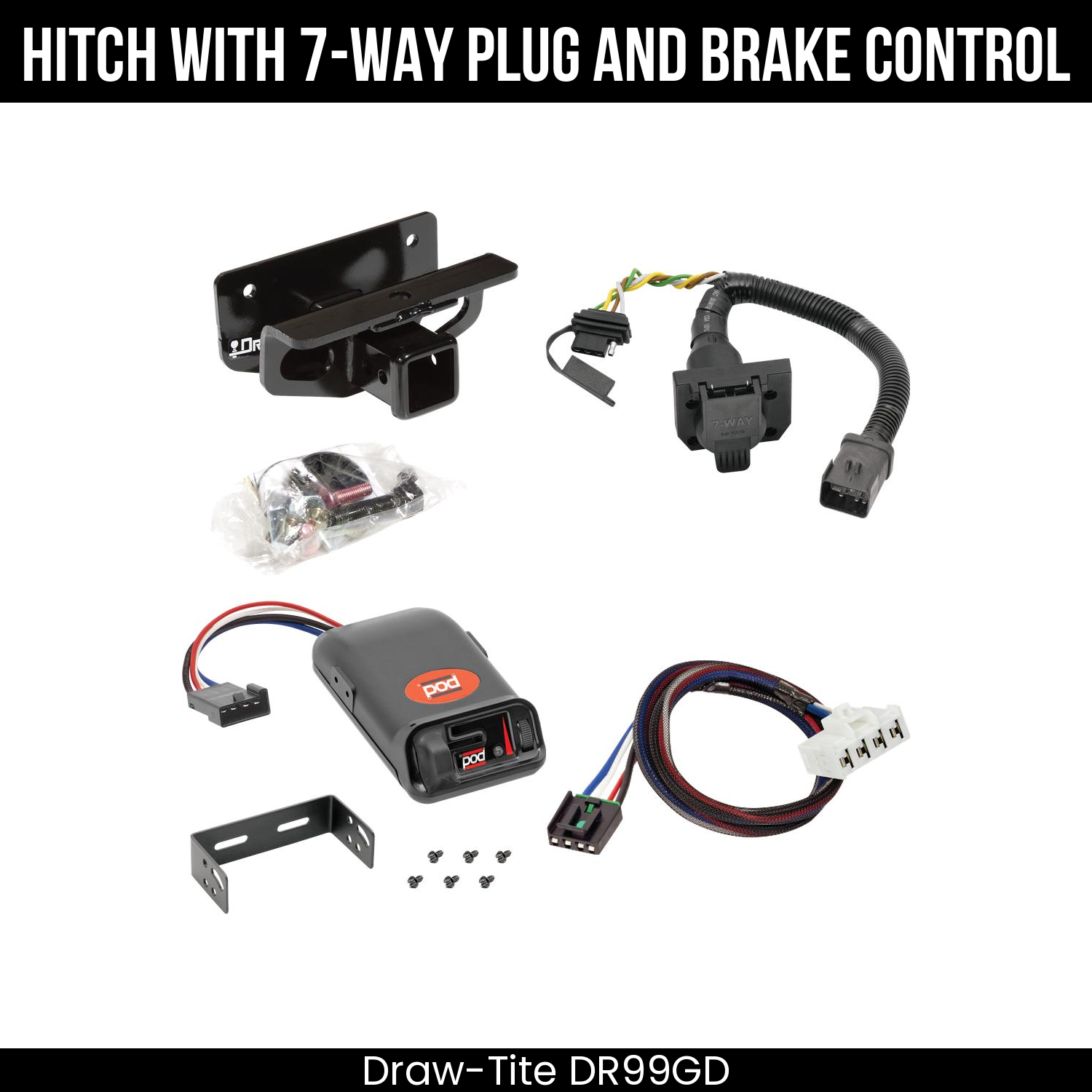 Trailer Hitch , 7-Way , Pro Series POD Brake Control