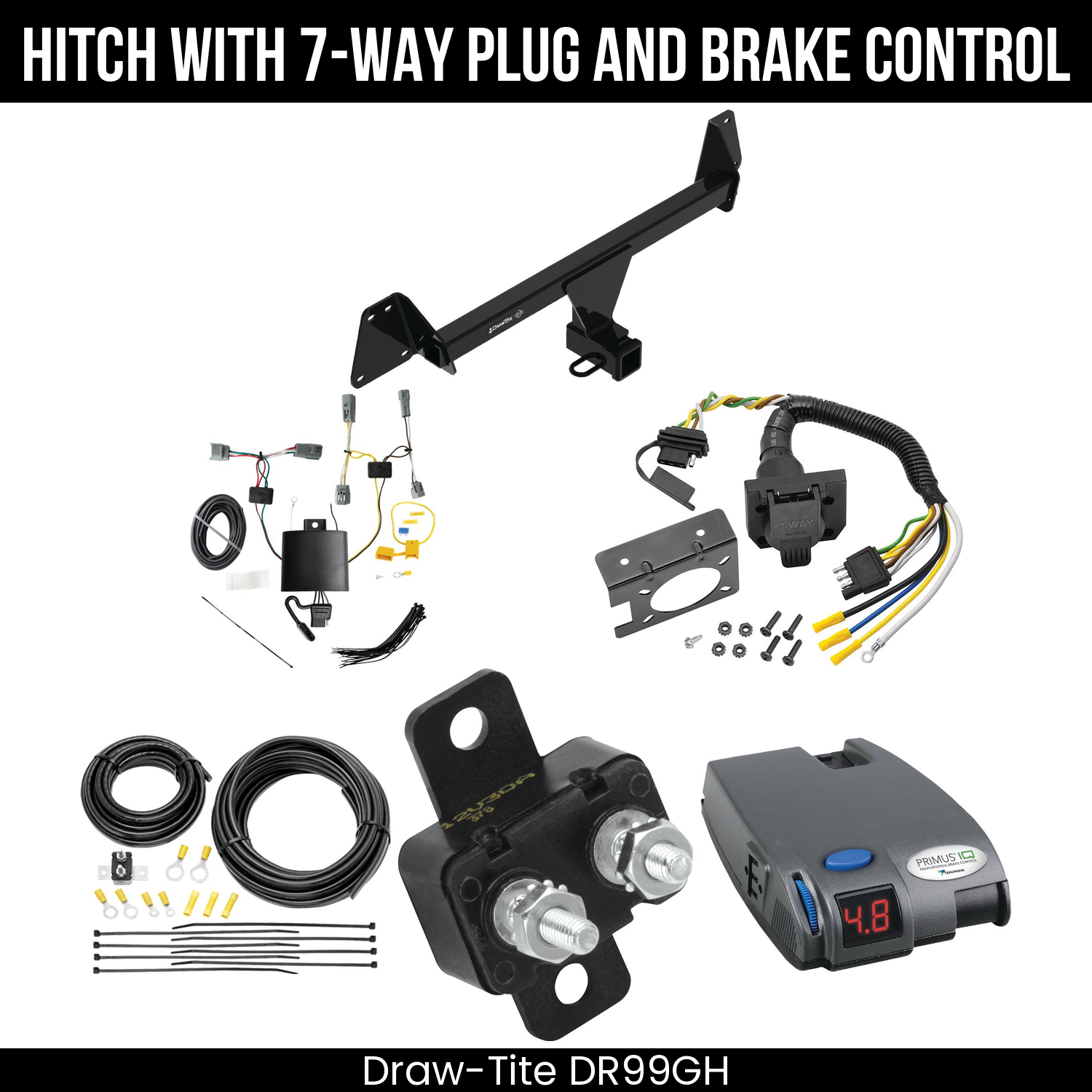 Trailer Hitch , 7-Way , Tekonsha Primus IQ Brake Control