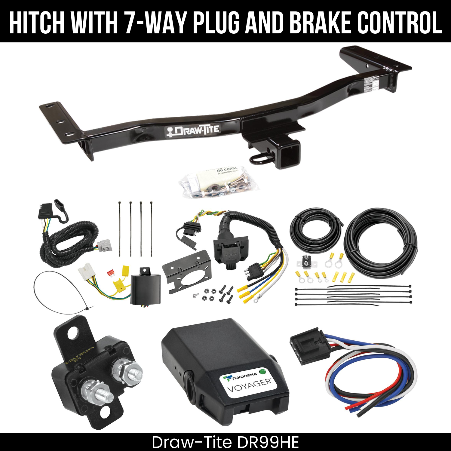 Trailer Hitch , 7-Way , Tekonsha Voyager Brake Control