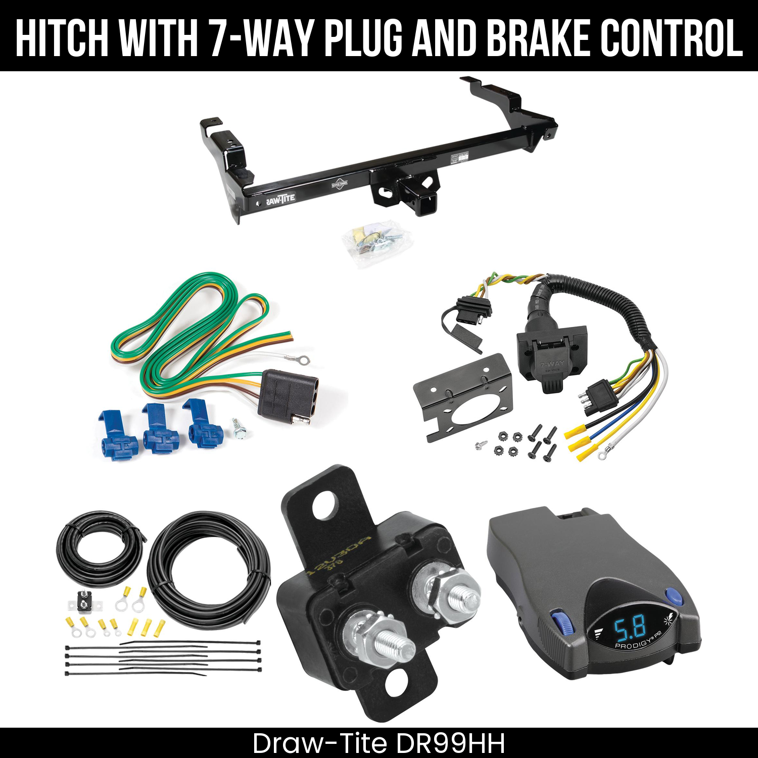 Trailer Hitch , 7-Way , Tekonsha Prodigy P2 Brake Control