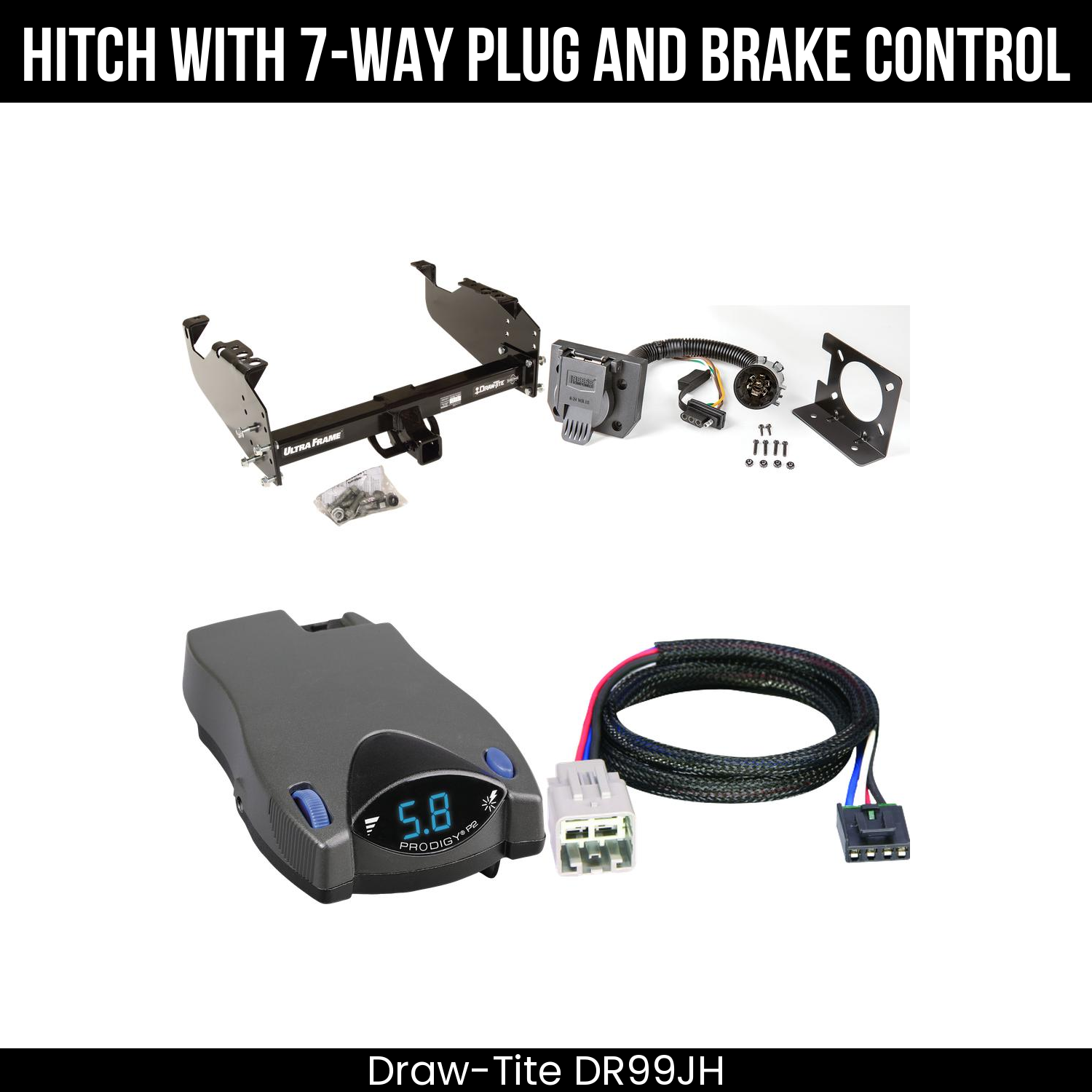 Trailer Hitch , 7-Way , Tekonsha Prodigy P2 Brake Control