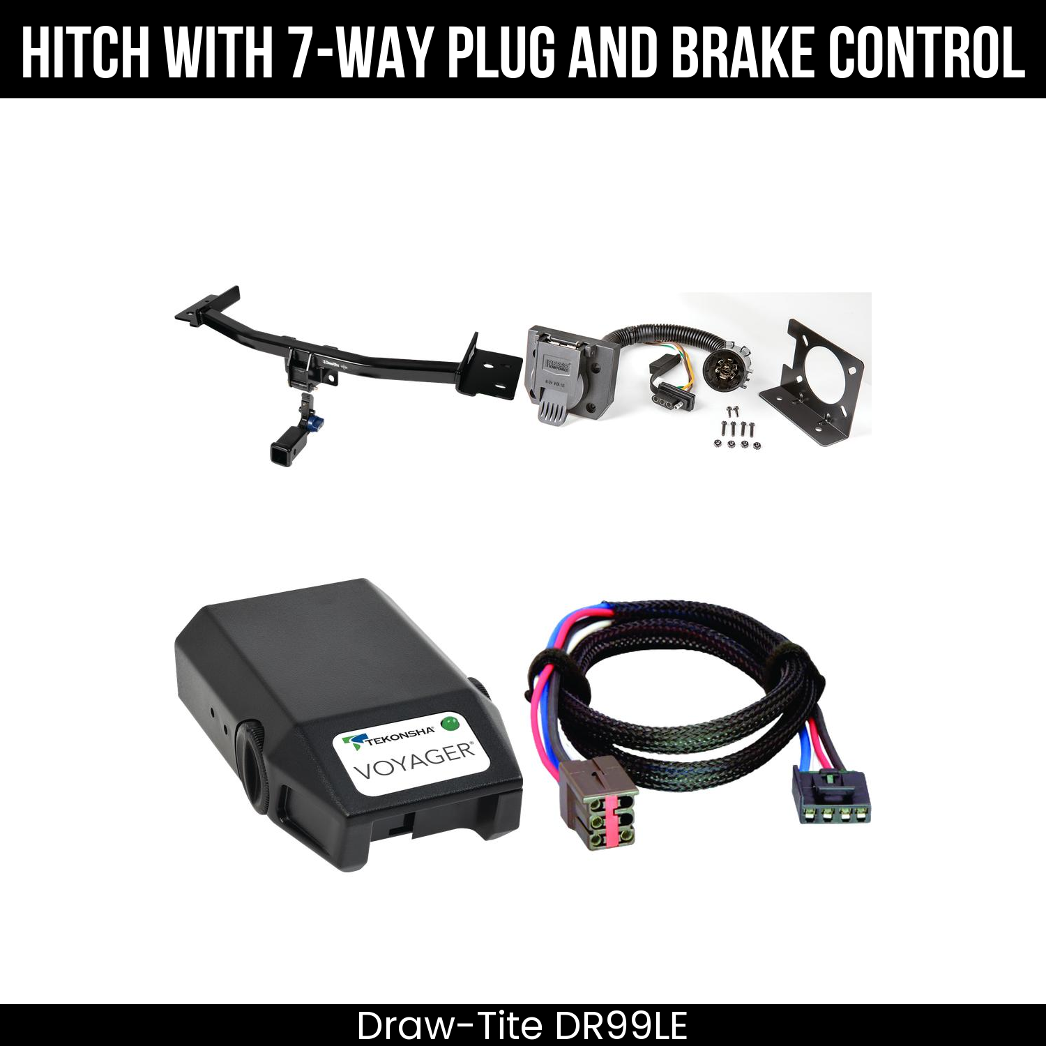 Trailer Hitch , 7-Way , Tekonsha Voyager Brake Control