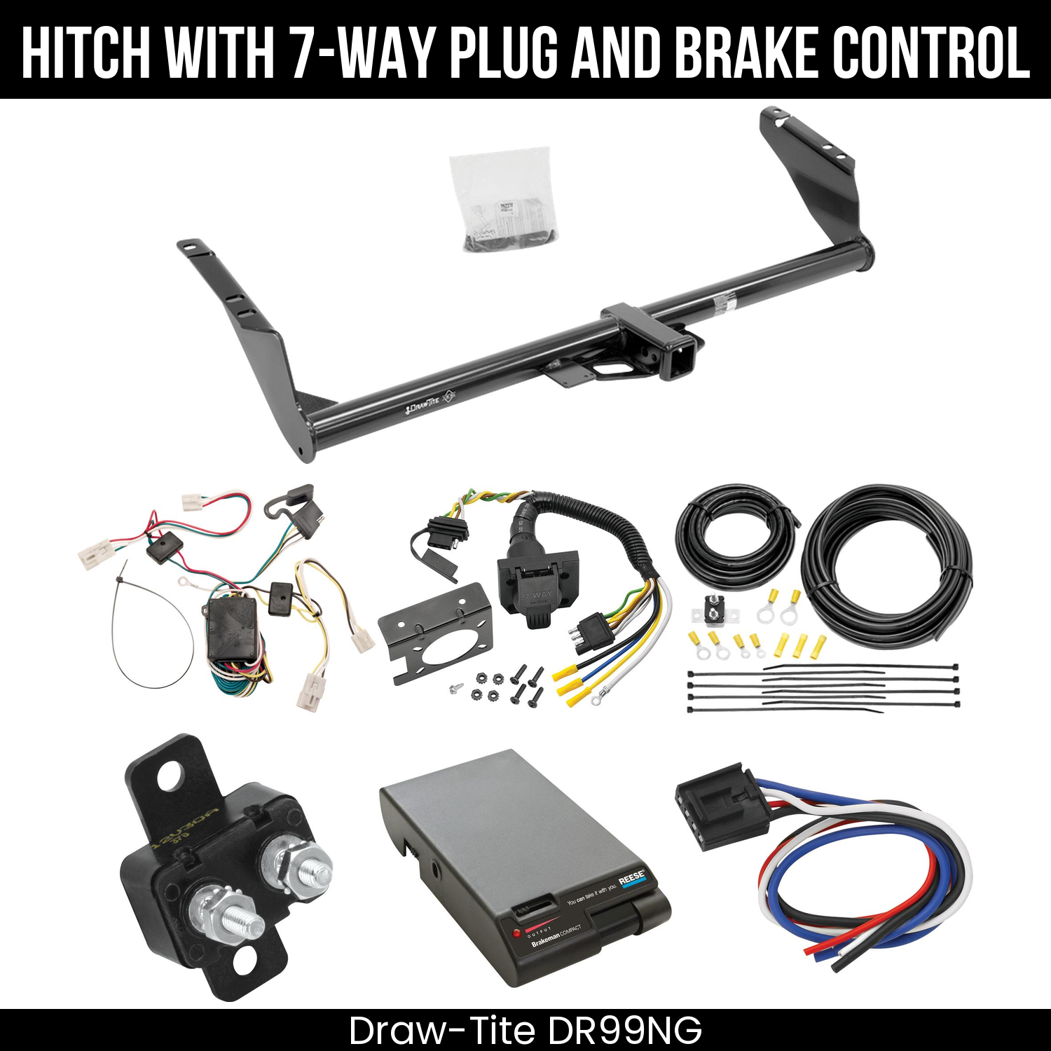 Trailer Hitch , 7-Way , Reese Brakeman Brake Control