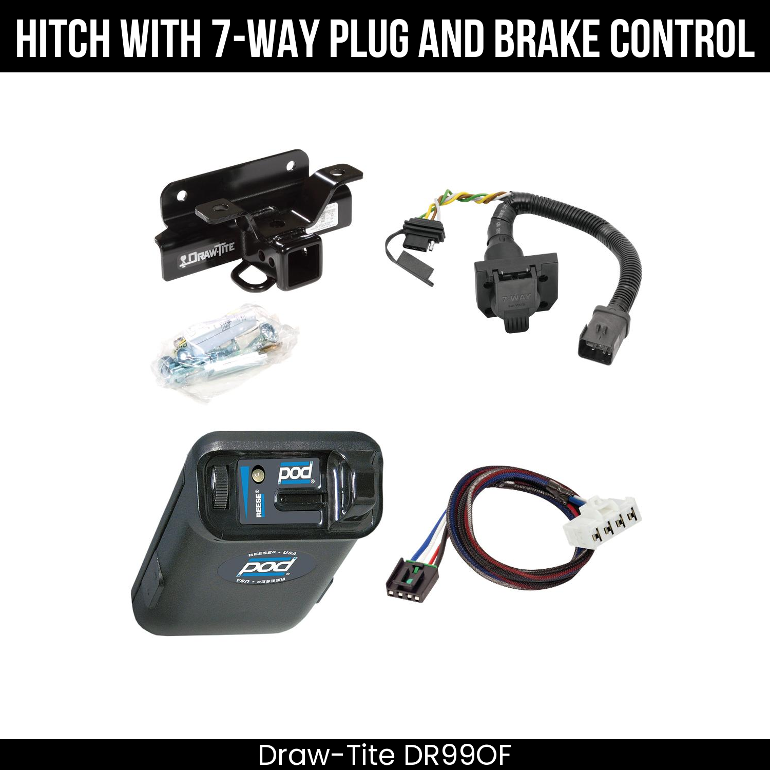 Trailer Hitch , 7-Way , Reese POD Brake Control