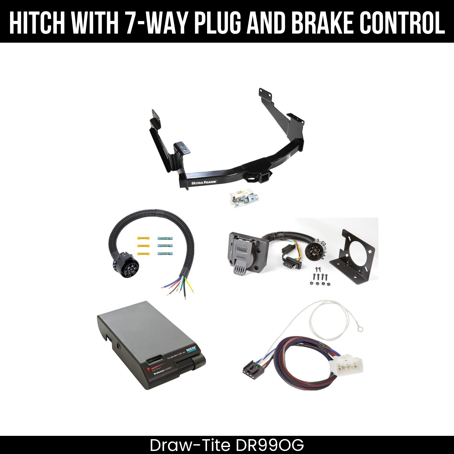 Trailer Hitch , 7-Way , Reese Brakeman Brake Control