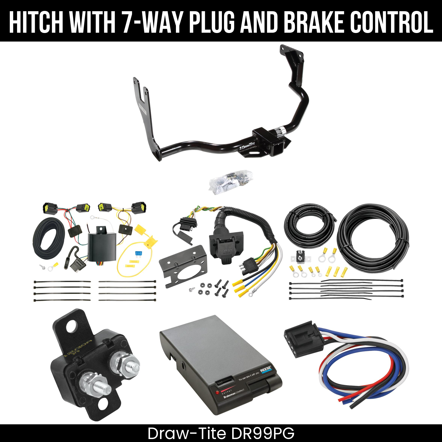 Trailer Hitch , 7-Way , Reese Brakeman Brake Control
