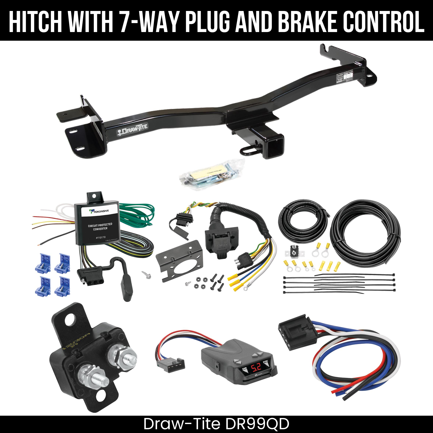 Trailer Hitch , 7-Way , Tekonsha Brakeman IV Brake Control
