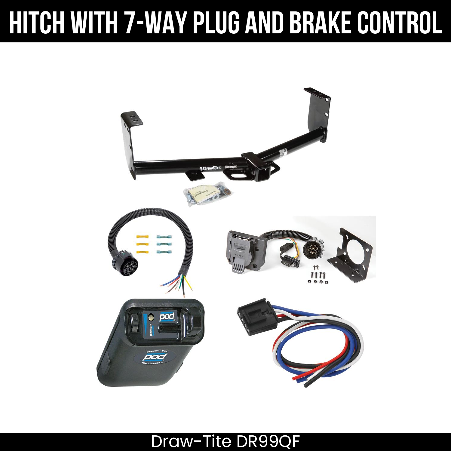 Trailer Hitch , 7-Way , Reese POD Brake Control