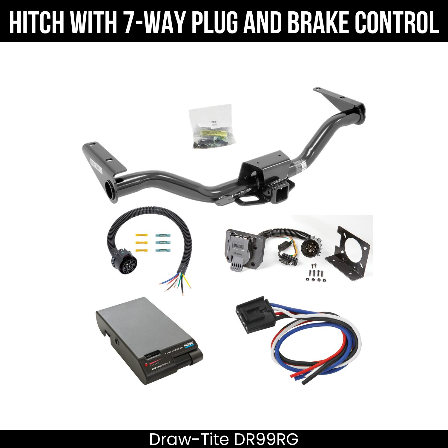 Trailer Hitch , 7-Way , Reese Brakeman Brake Control