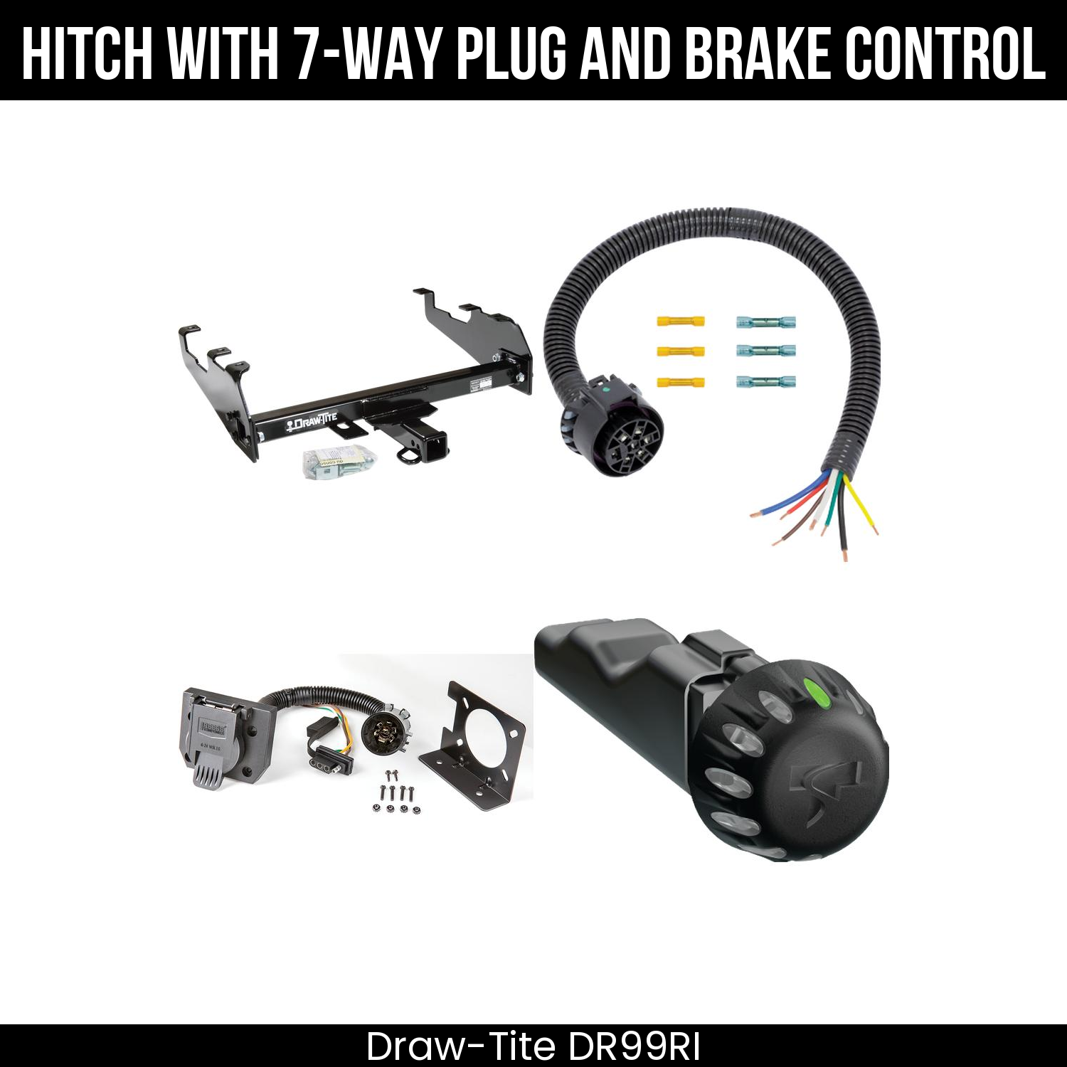 Draw Tite DR99RI Hitch With 7 Way Plug And Brake Control Bundle Featureimg