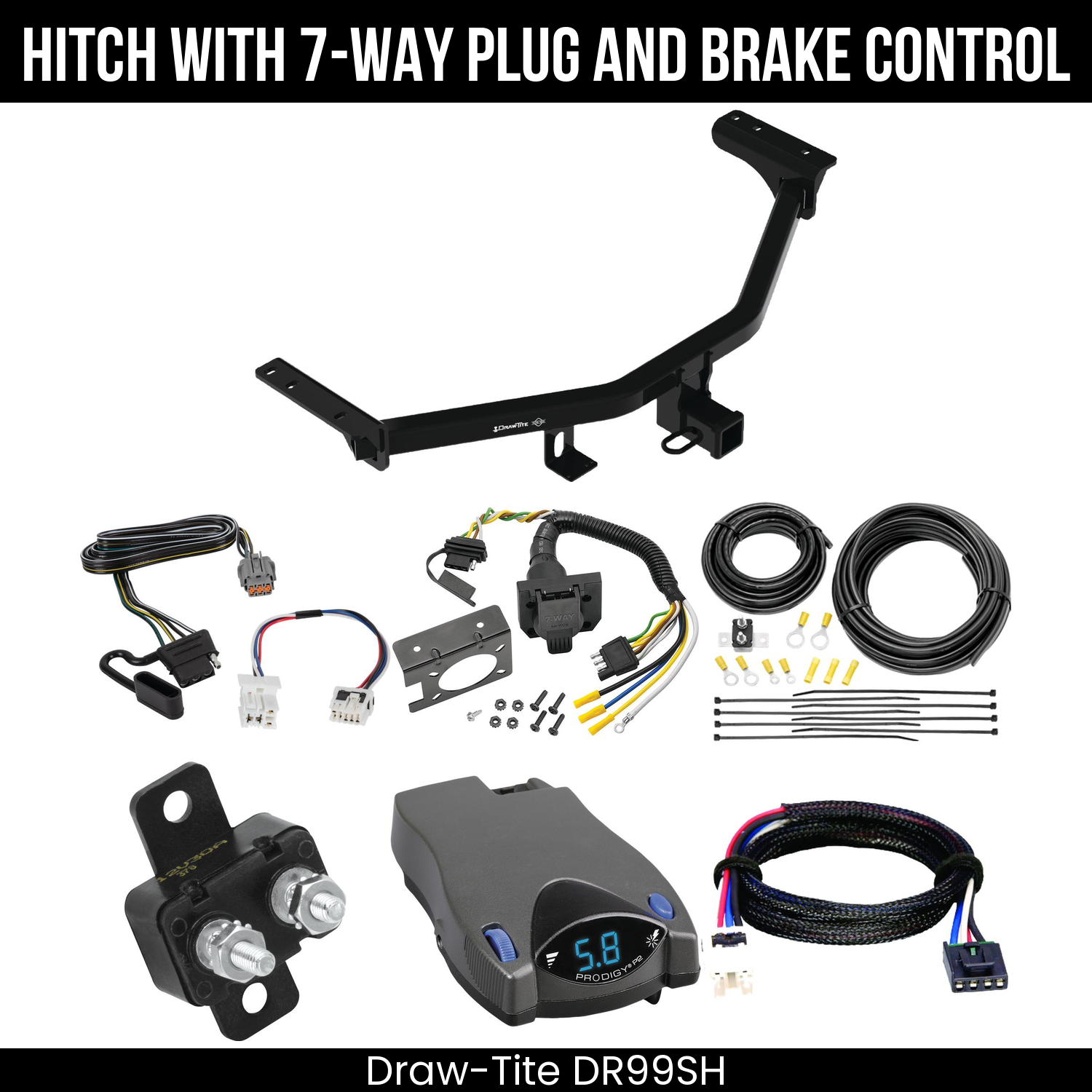 Trailer Hitch , 7-Way , Tekonsha Prodigy P2 Brake Control