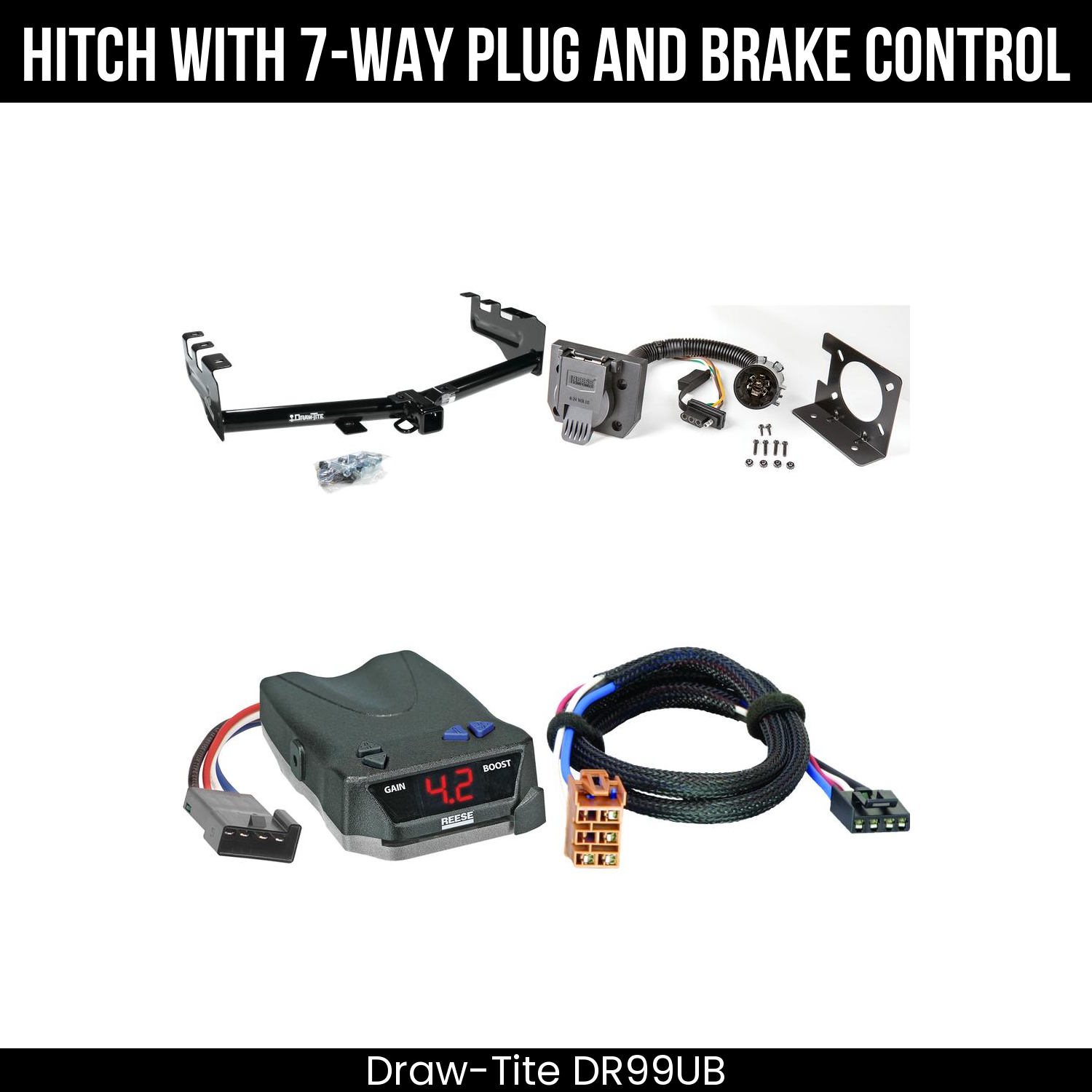 Trailer Hitch , 7-Way , Reese Brake EVN Control