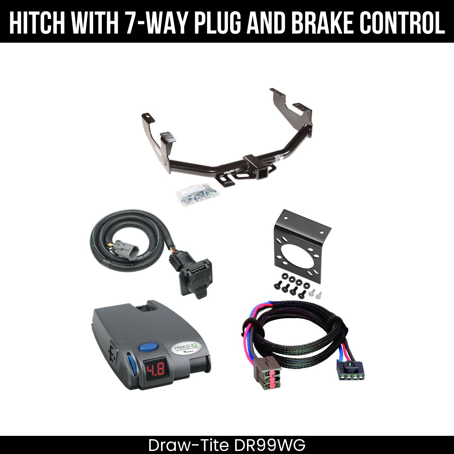 Trailer Hitch , 7-Way , Tekonsha Primus IQ Brake Control